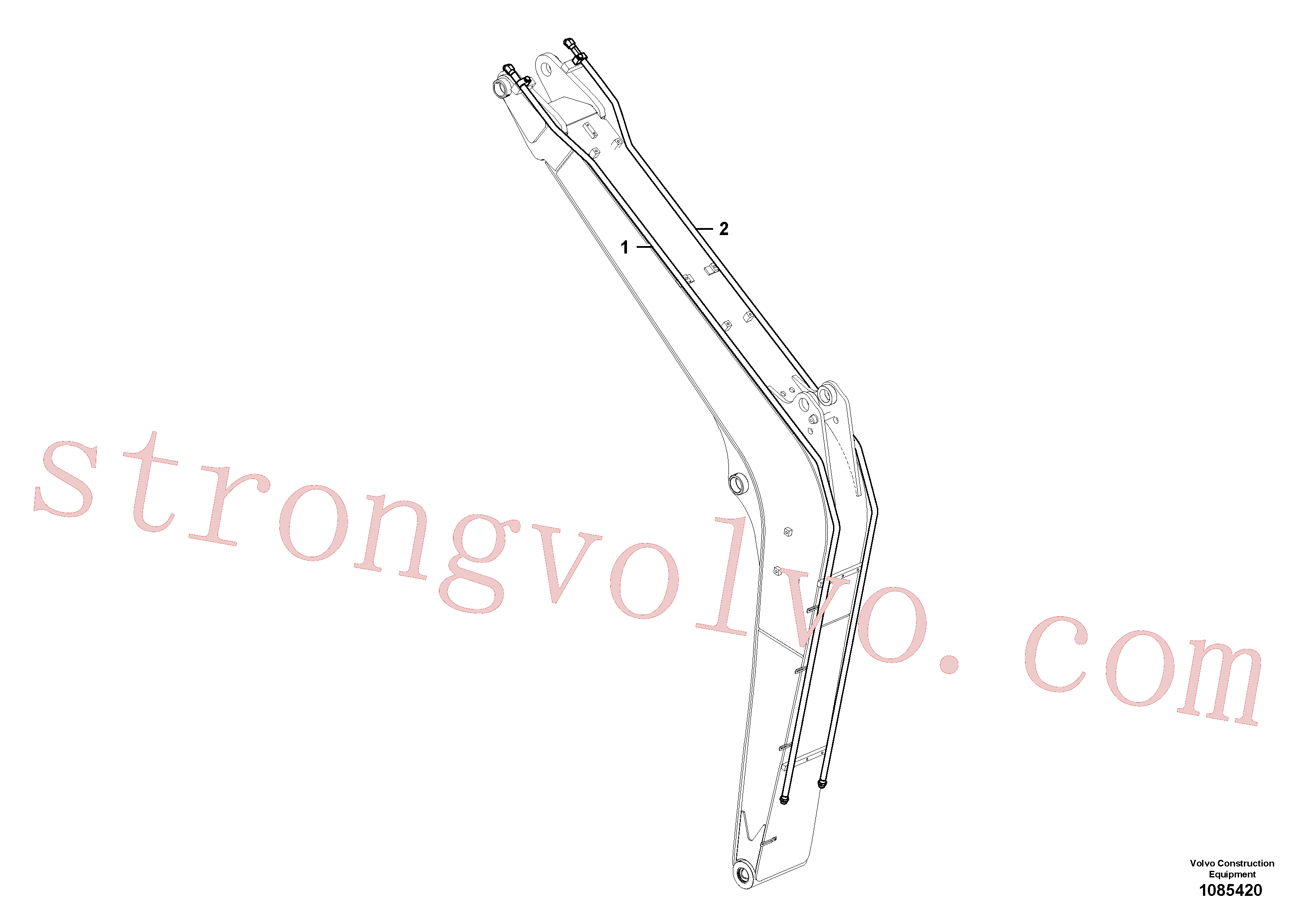 China Made VOE14701924 Tubo Volvo Acessórios para escavadeira