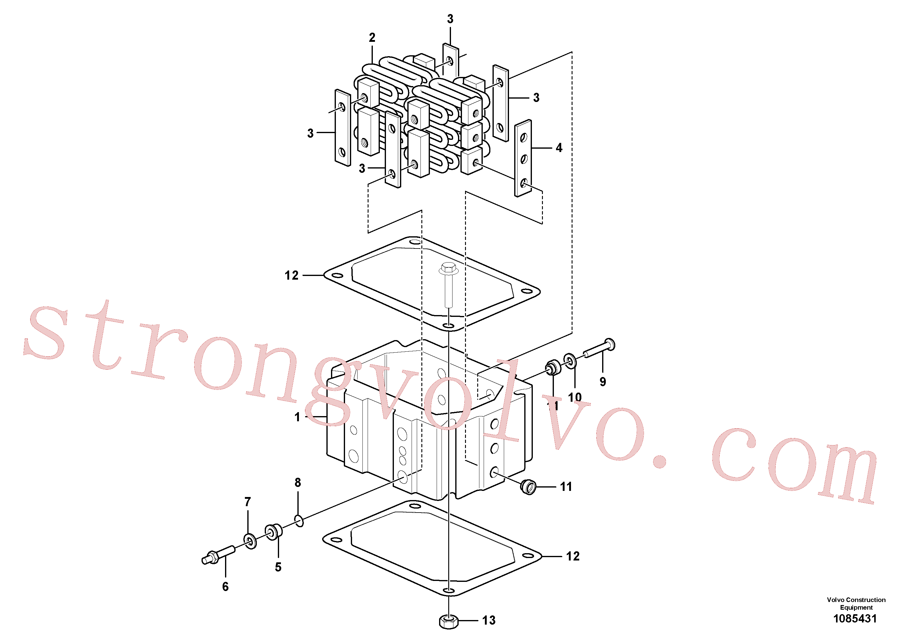 VOE944123 Volvo Pré-aquecedor(1085431 Montagem)