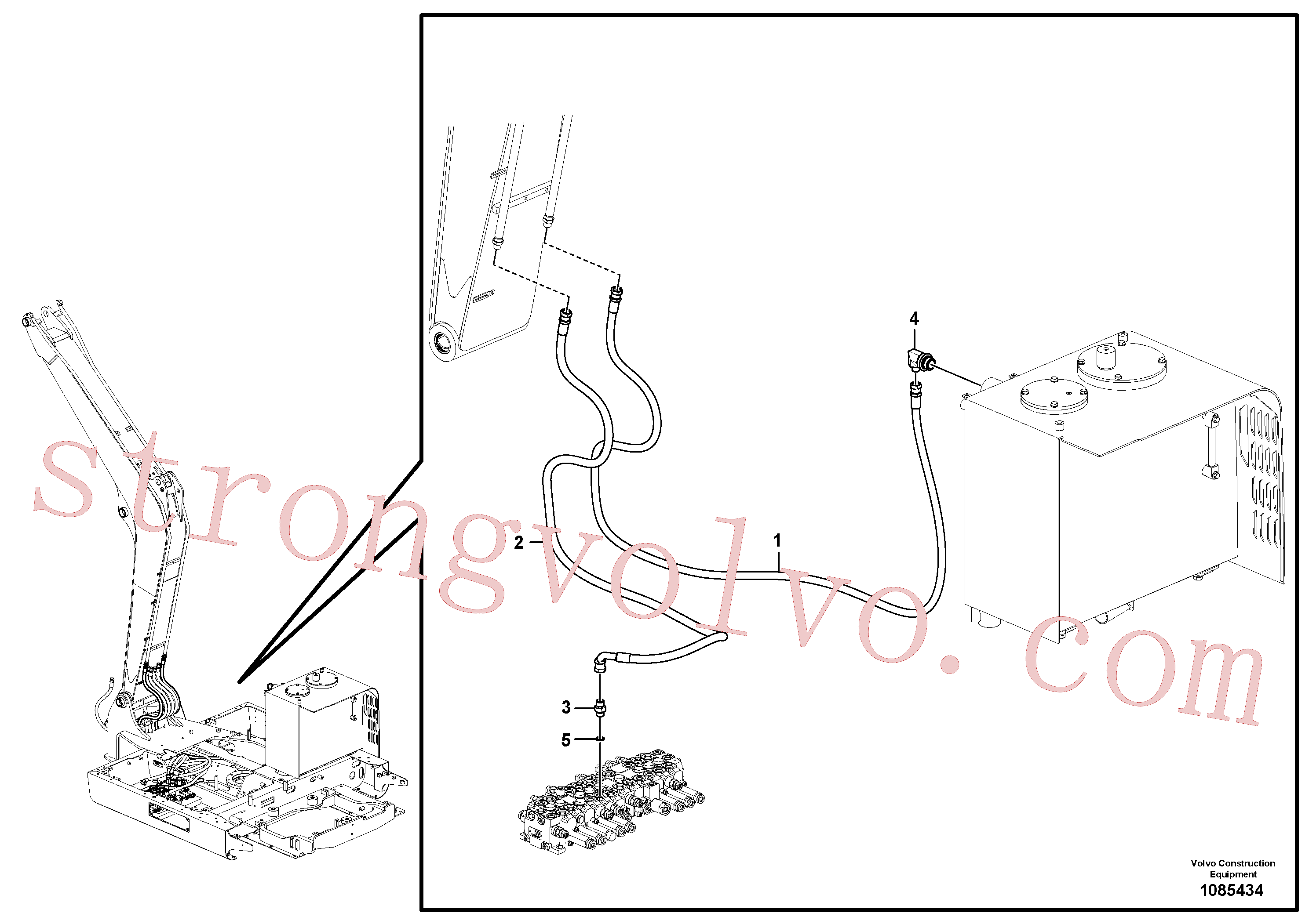 Volvo Montagem VOE14712788 Mangueira completa Acessórios