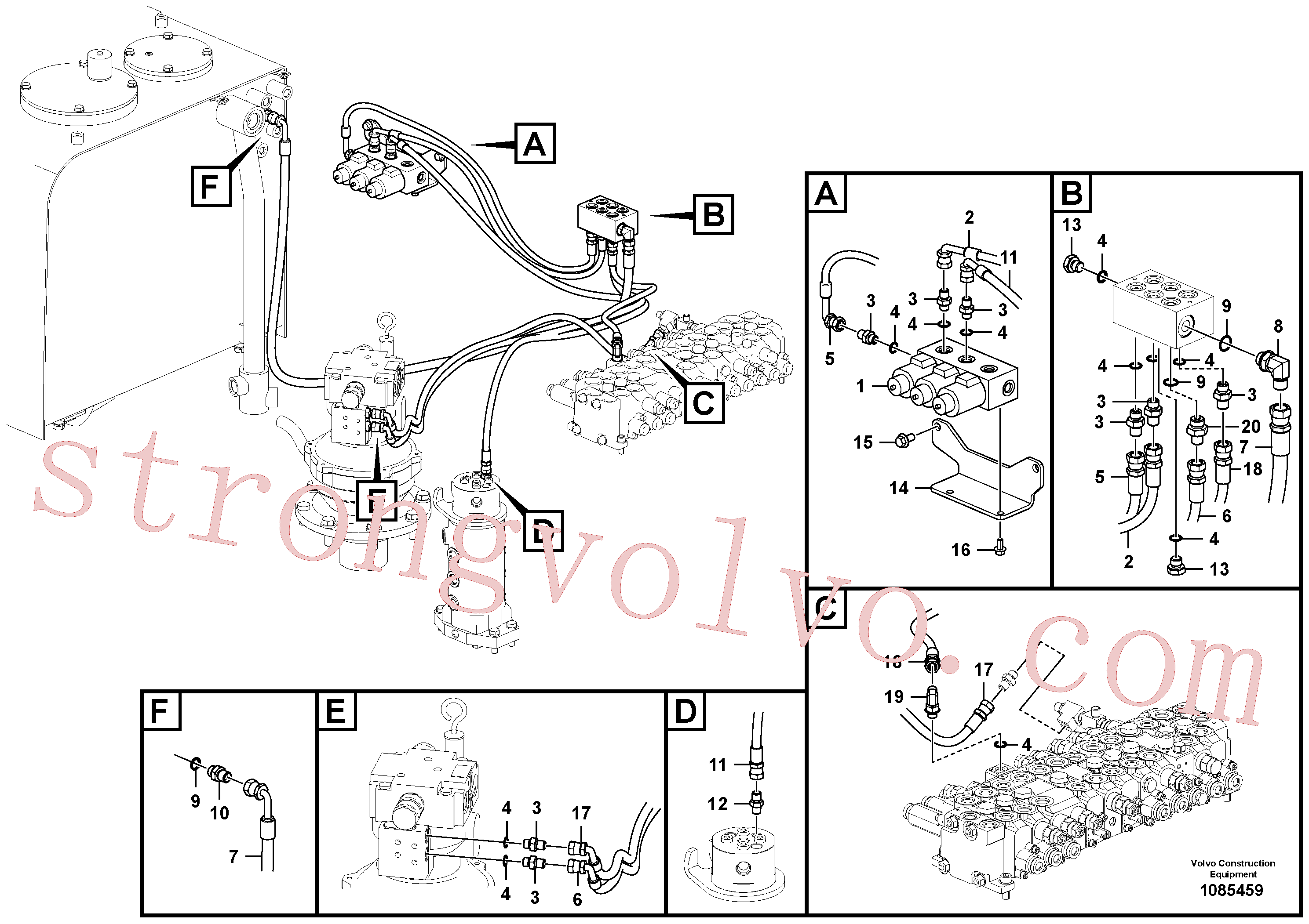 VOE14526662 Válvula solenóide Volvo escavadeira