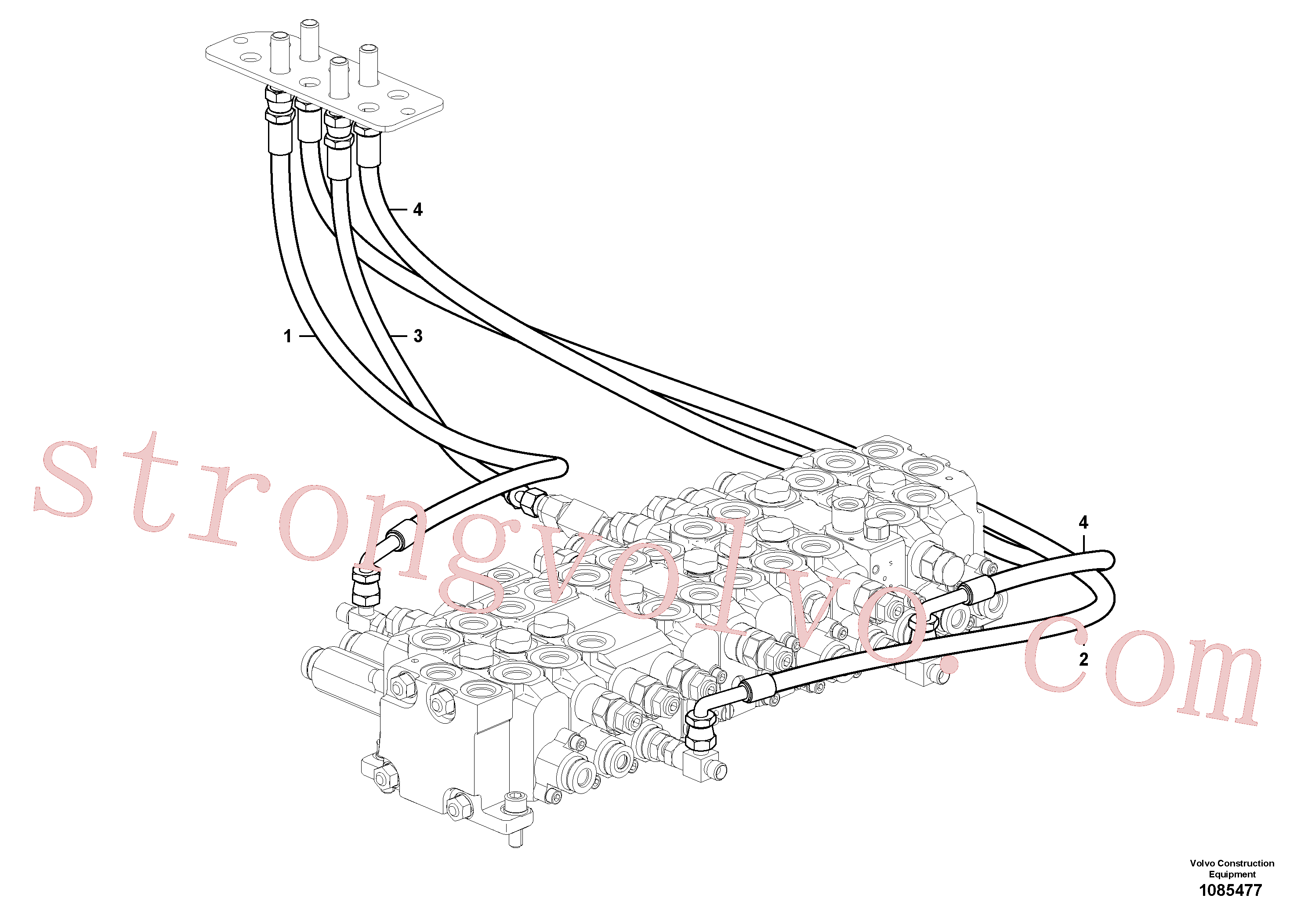 Volvo Montagem VOE14704924 Mangueira completa Acessórios