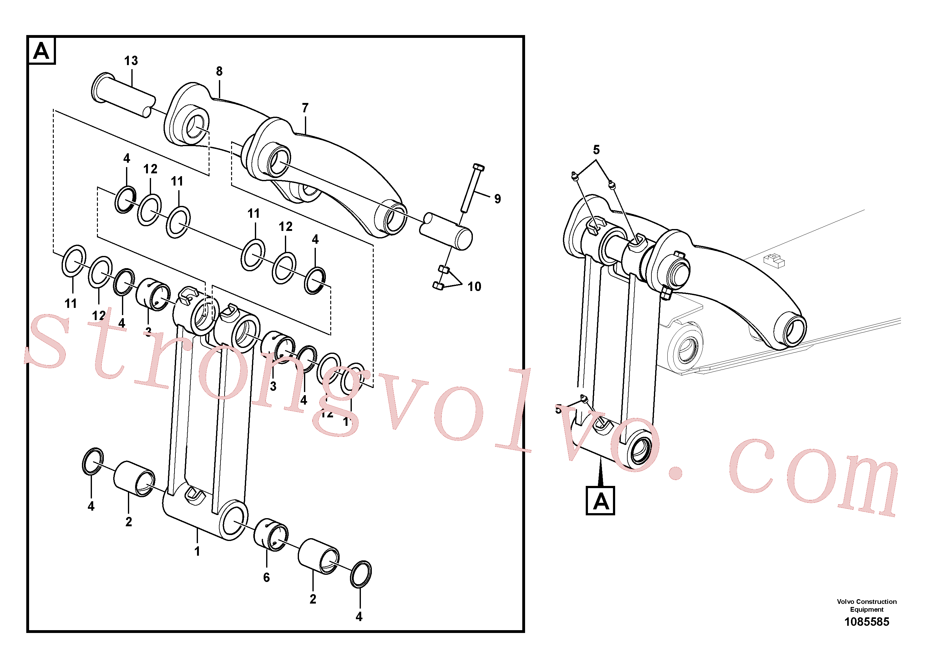 VOE14505012 Yoke Volvo escavadeira