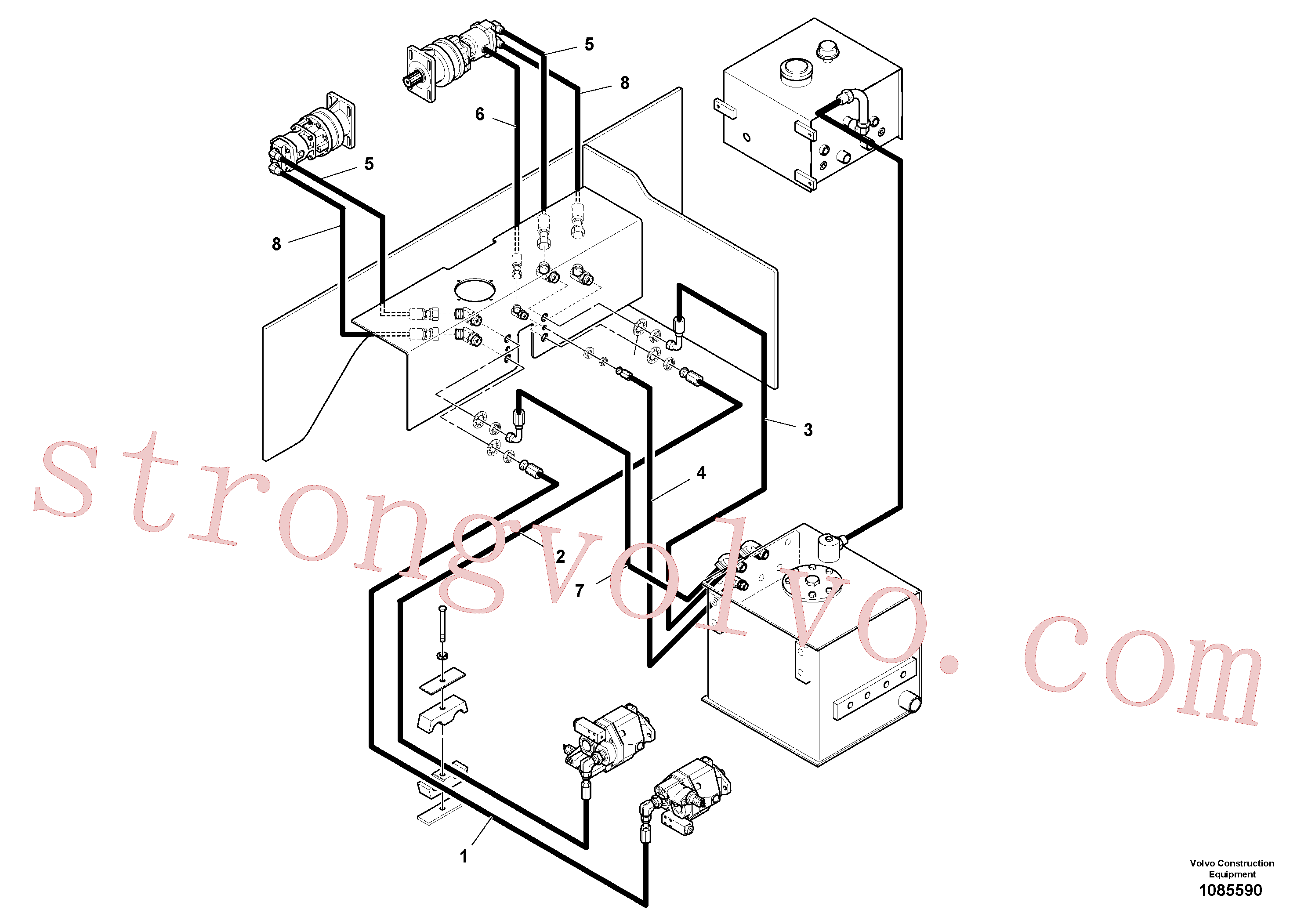 VOE12822105 Volvo(1085590 Montagem)