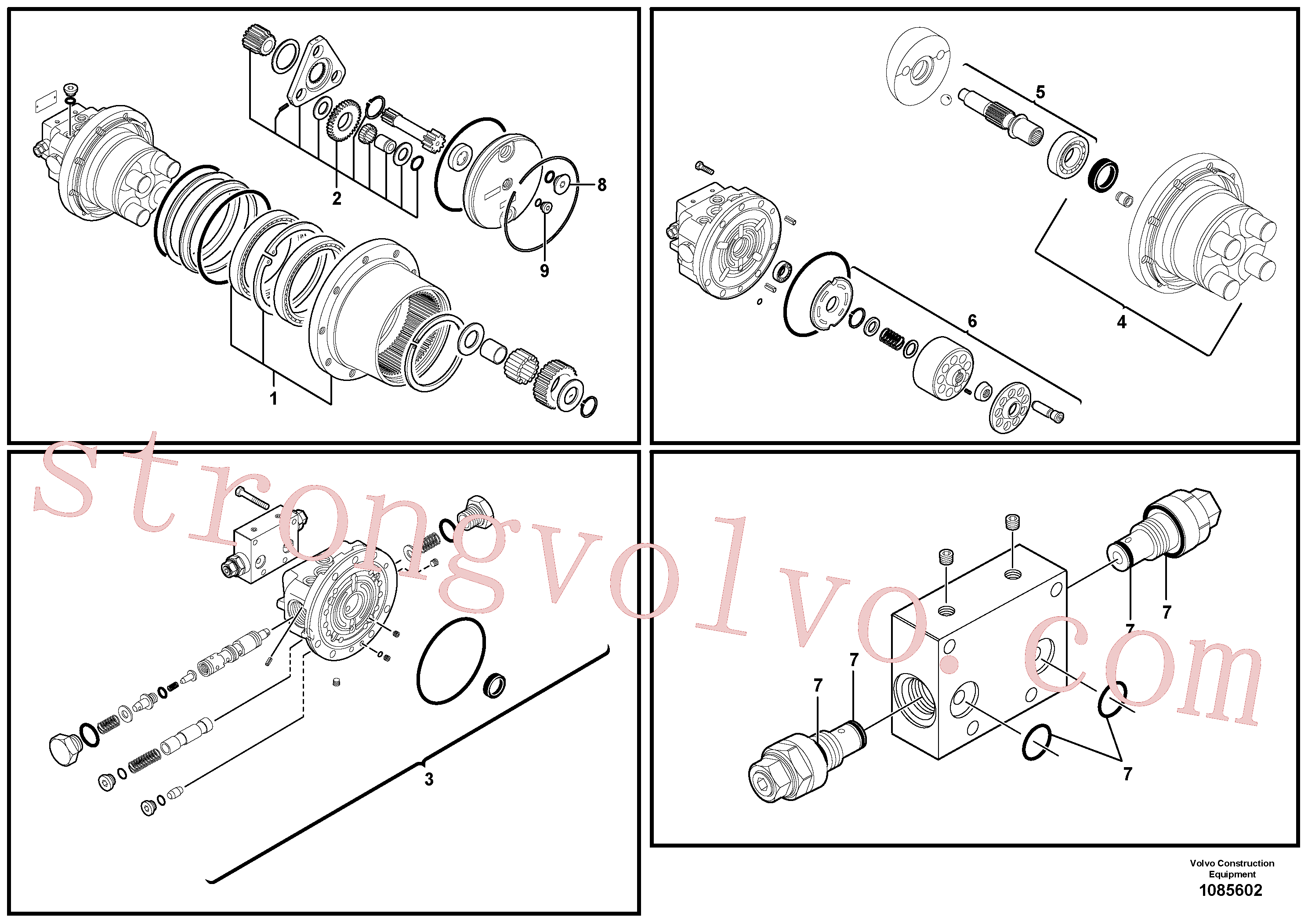 Volvo Acessórios para escavadeira PJ7415919 Bujão Acessórios