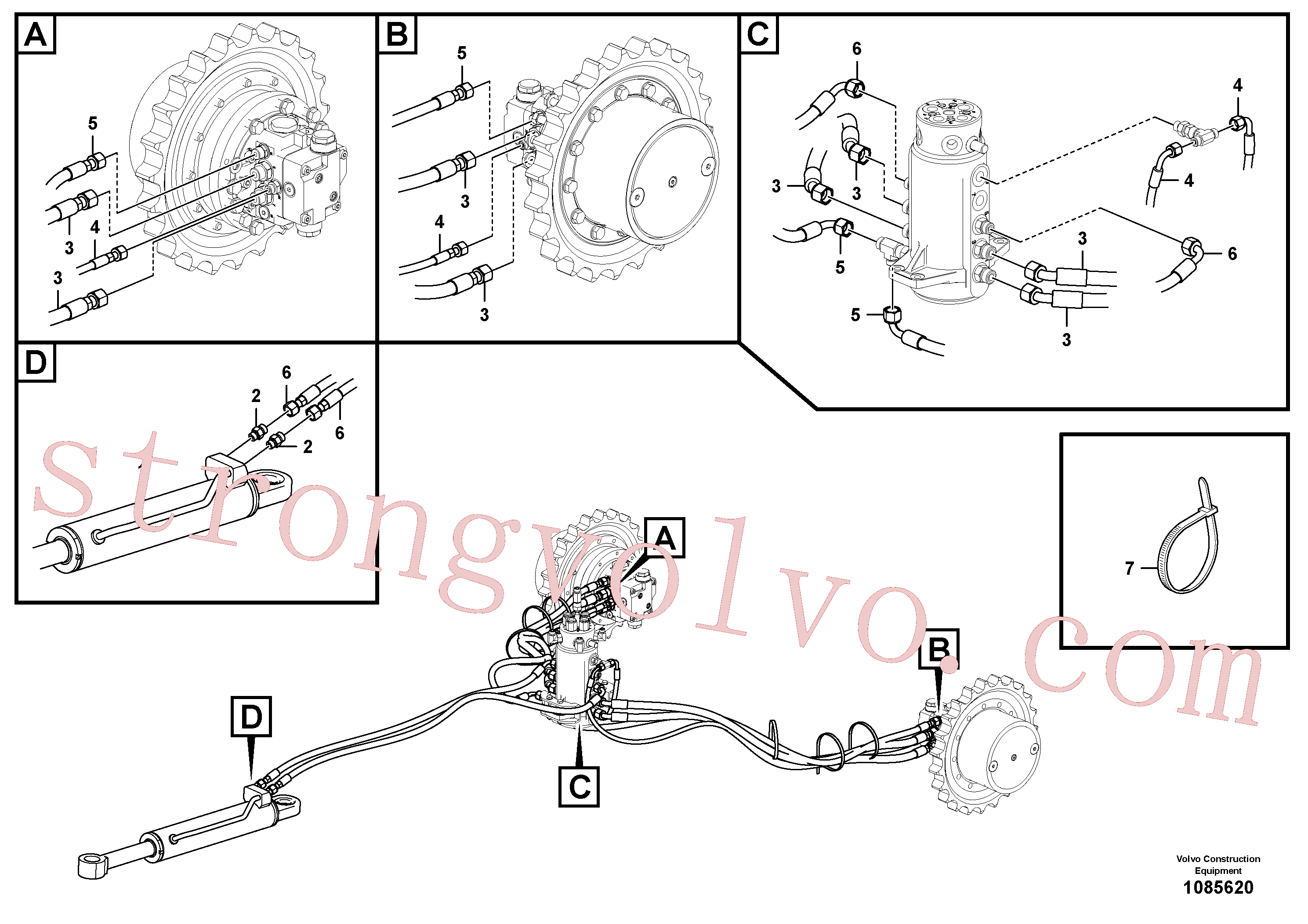 Volvo Montagem VOE15800934 Mangueira completa Acessórios