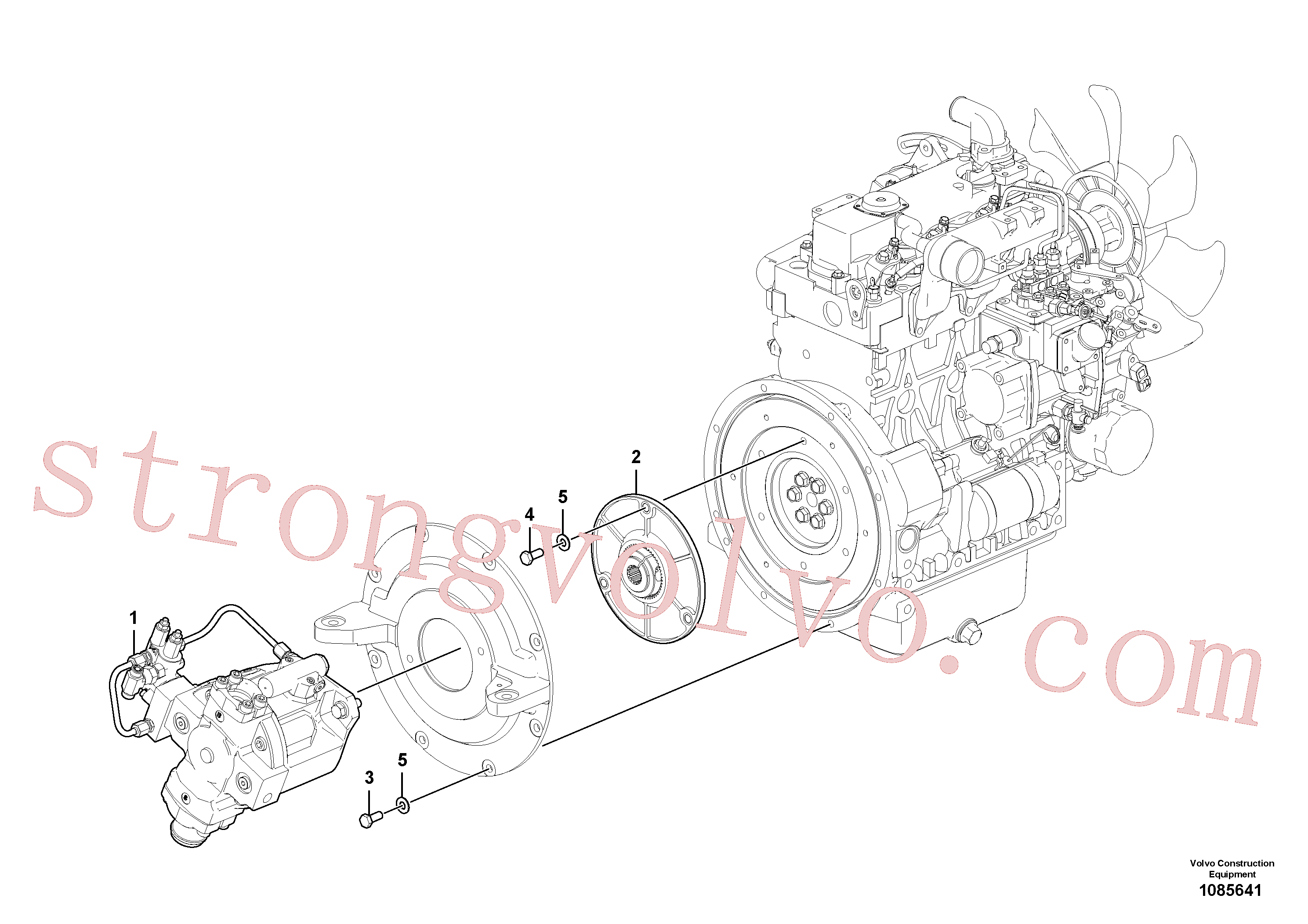Volvo VOE15691447 Peça conexão Volvo Acessórios para escavadeira