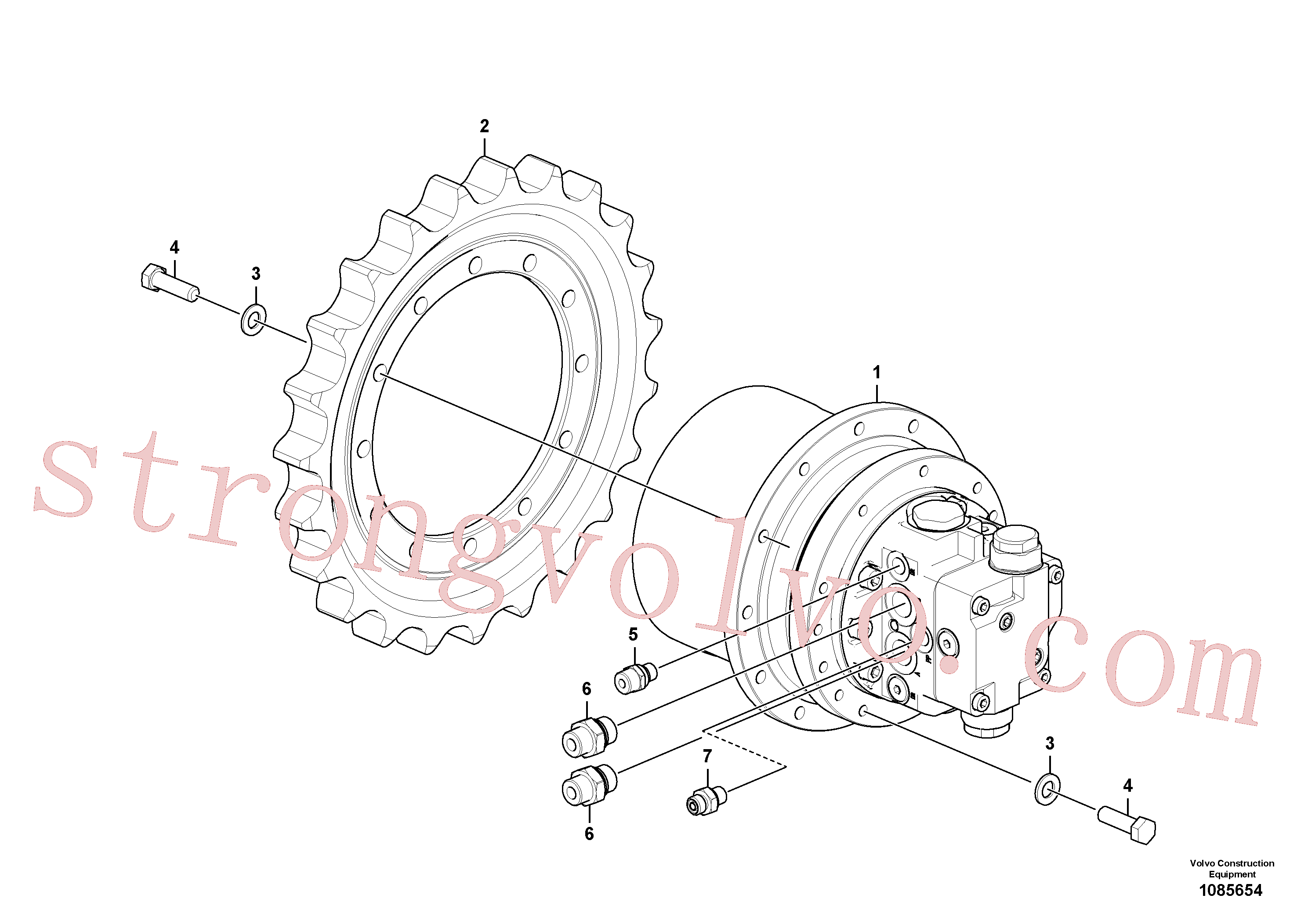 Volvo Montagem VOE15697098 Parafuso sextavado Acessórios