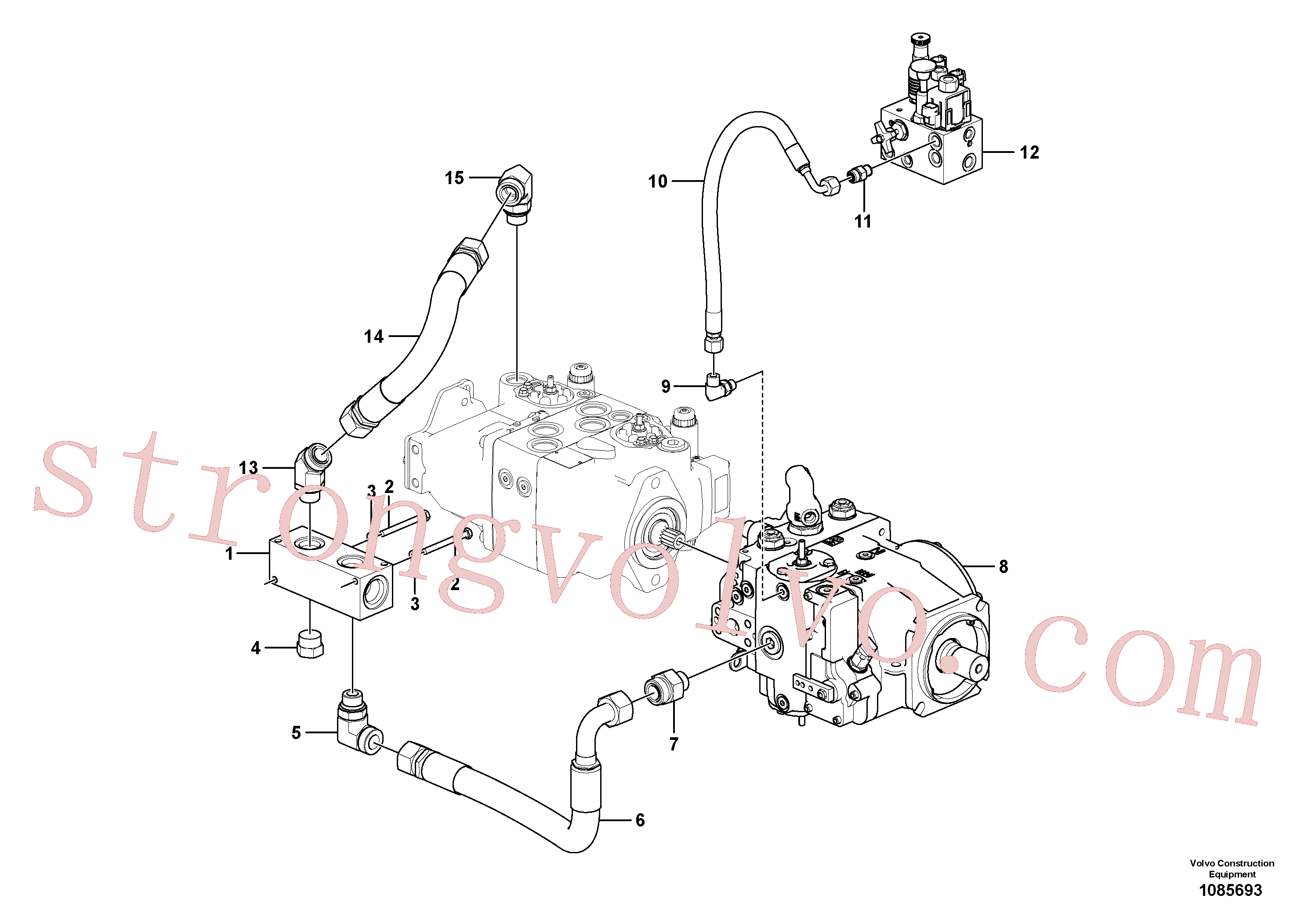 Volvo Montagem VOE935017 Niple Acessórios