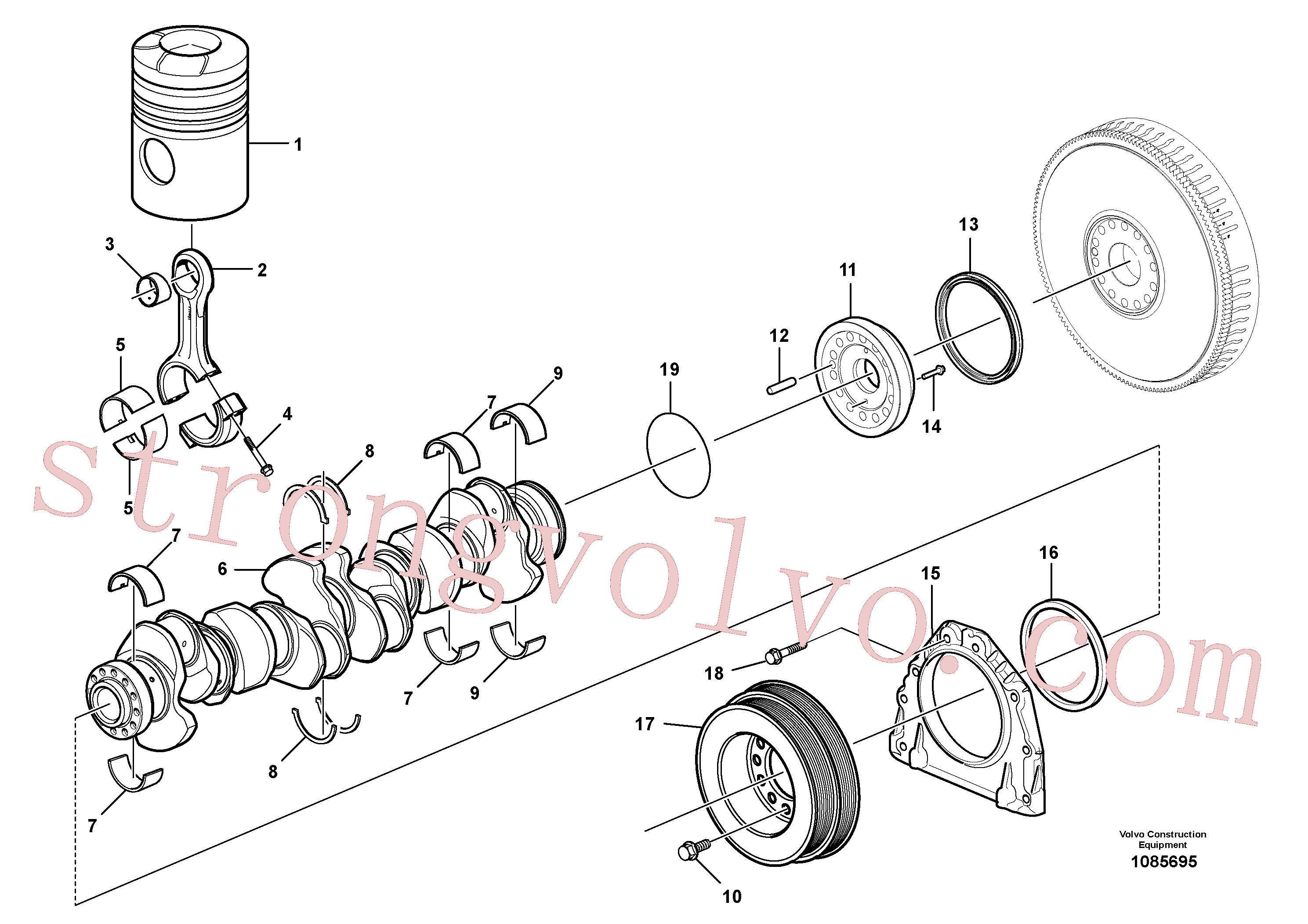VOE984815 Volvo Cambota e peças associadas(1085695 Montagem)