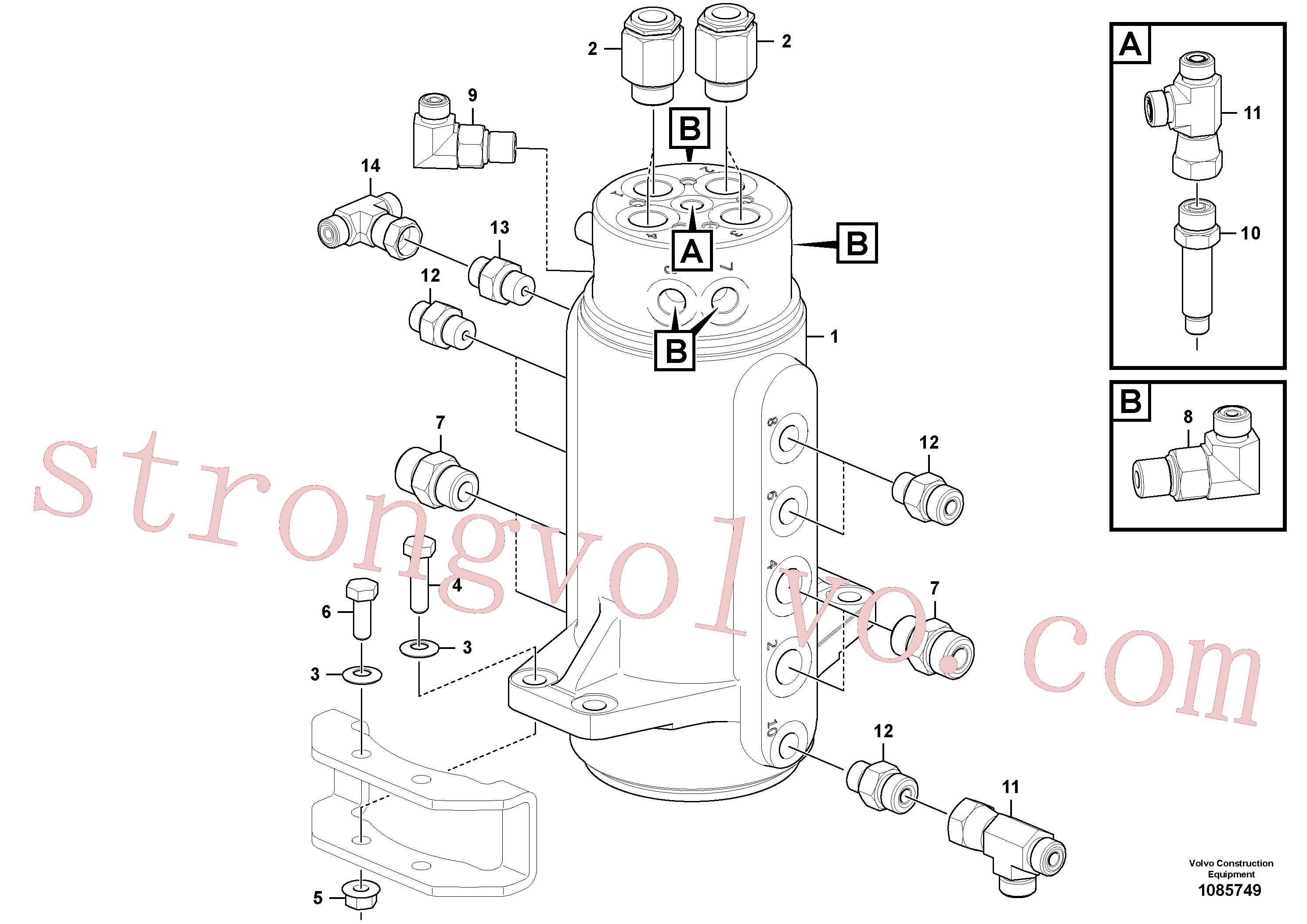 VOE15664022 Volvo Equipamento da junta articulada(1085749 Montagem)