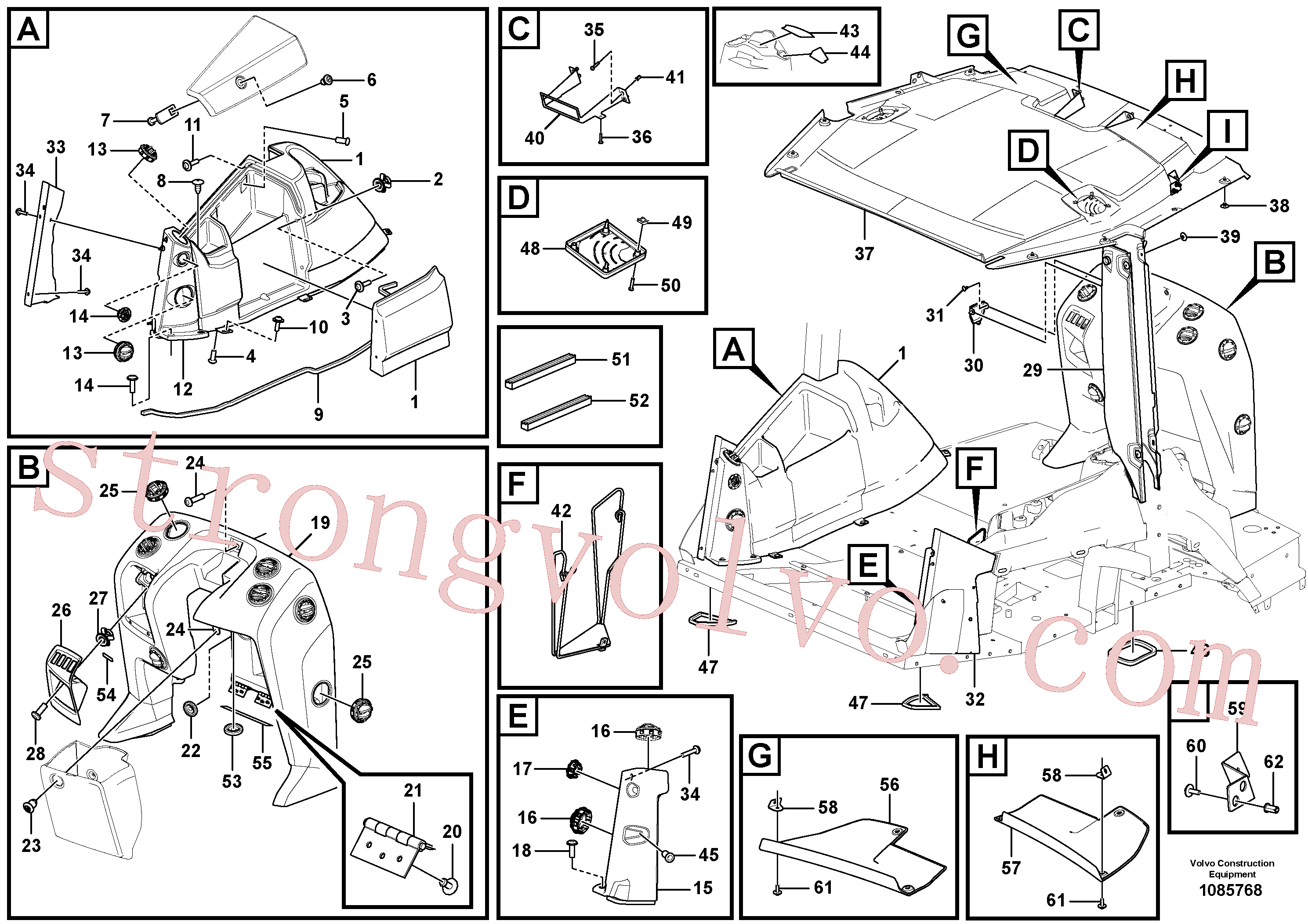 VOE15173204 Volvo Painel de instrumentos(1085768 Montagem)