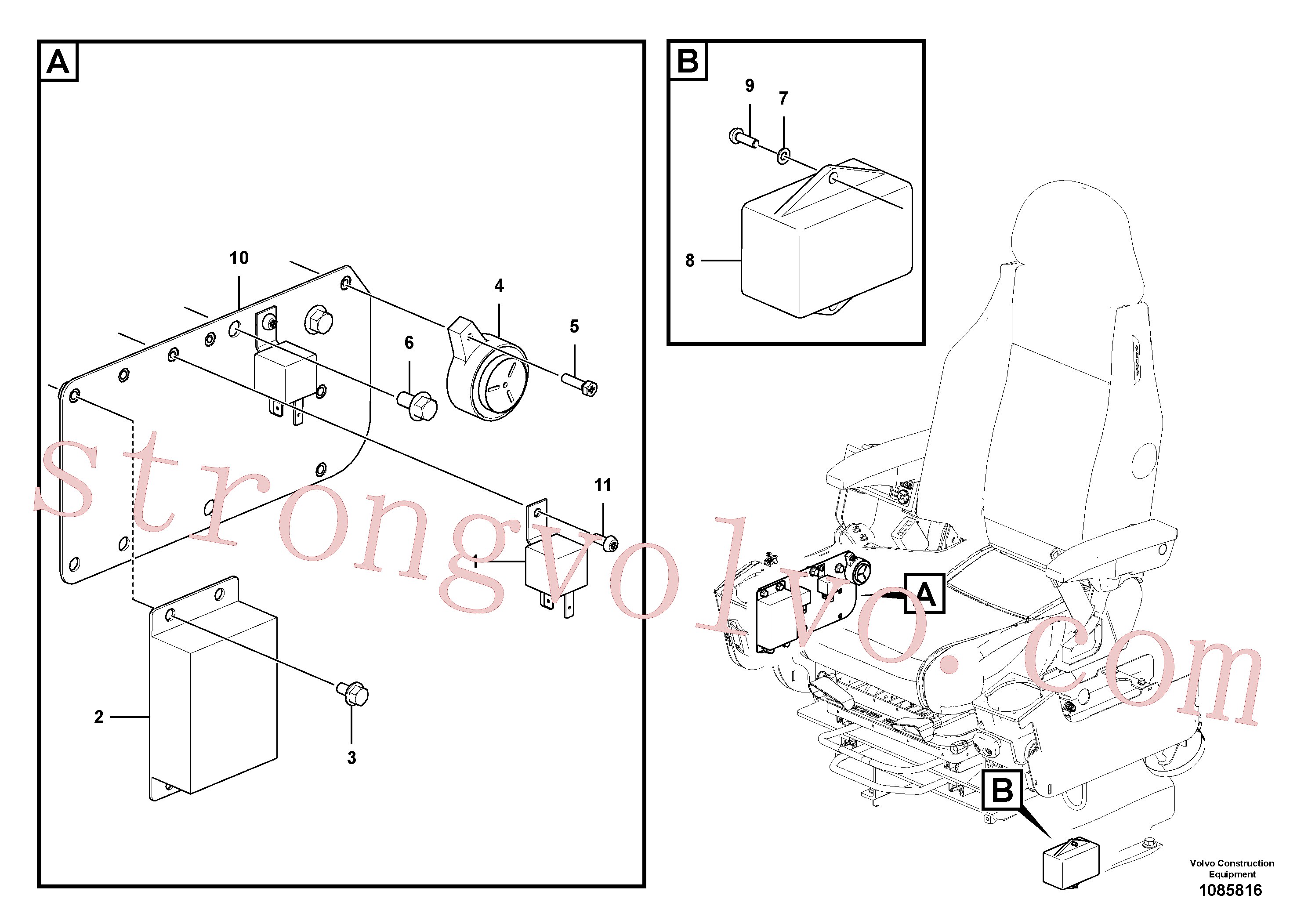 VOE14610293 Volvo Caixa de derivação eléctrica(1085816 Montagem)