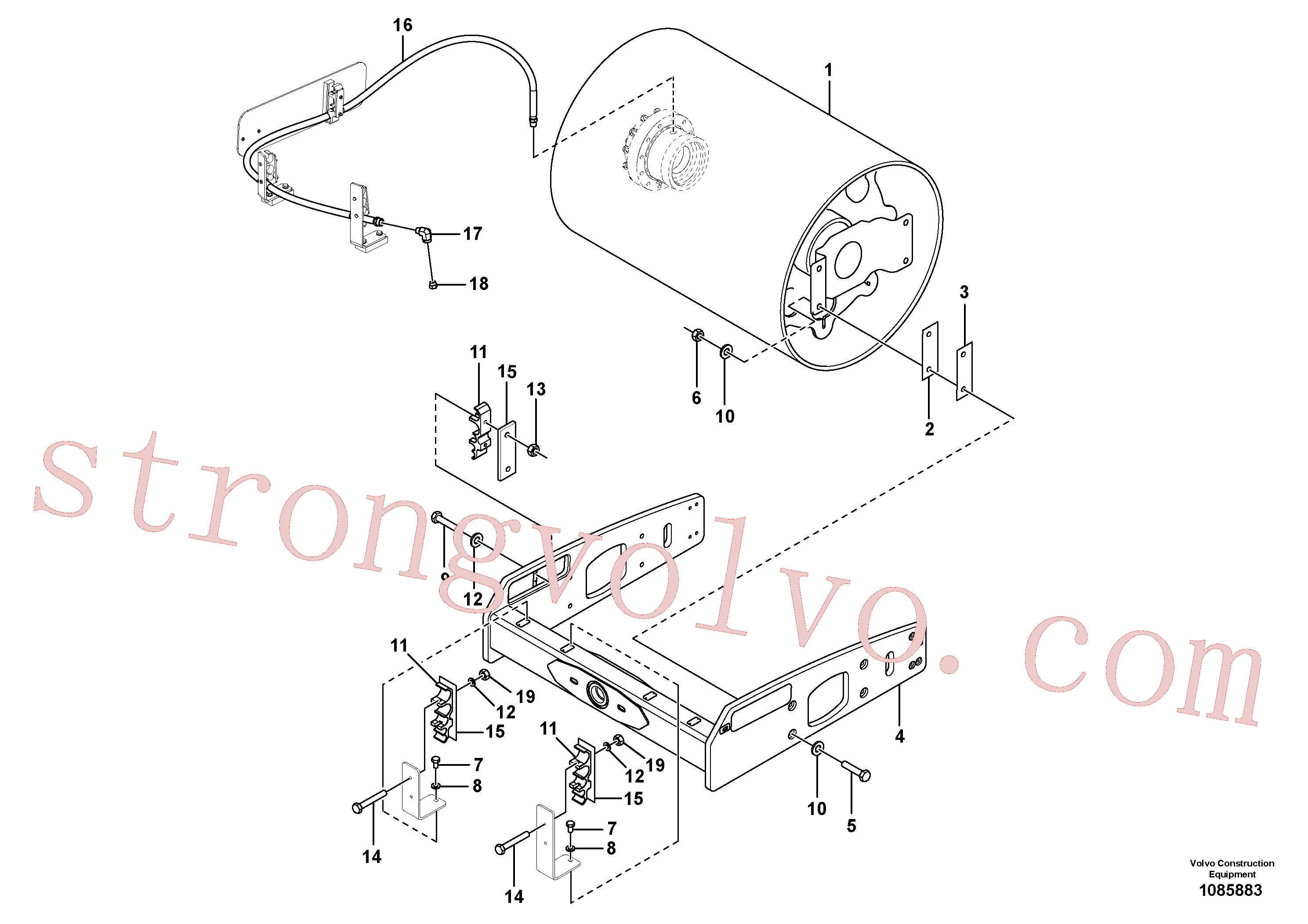RM96701578 Volvo Instalação de tambor(1085883 Montagem)