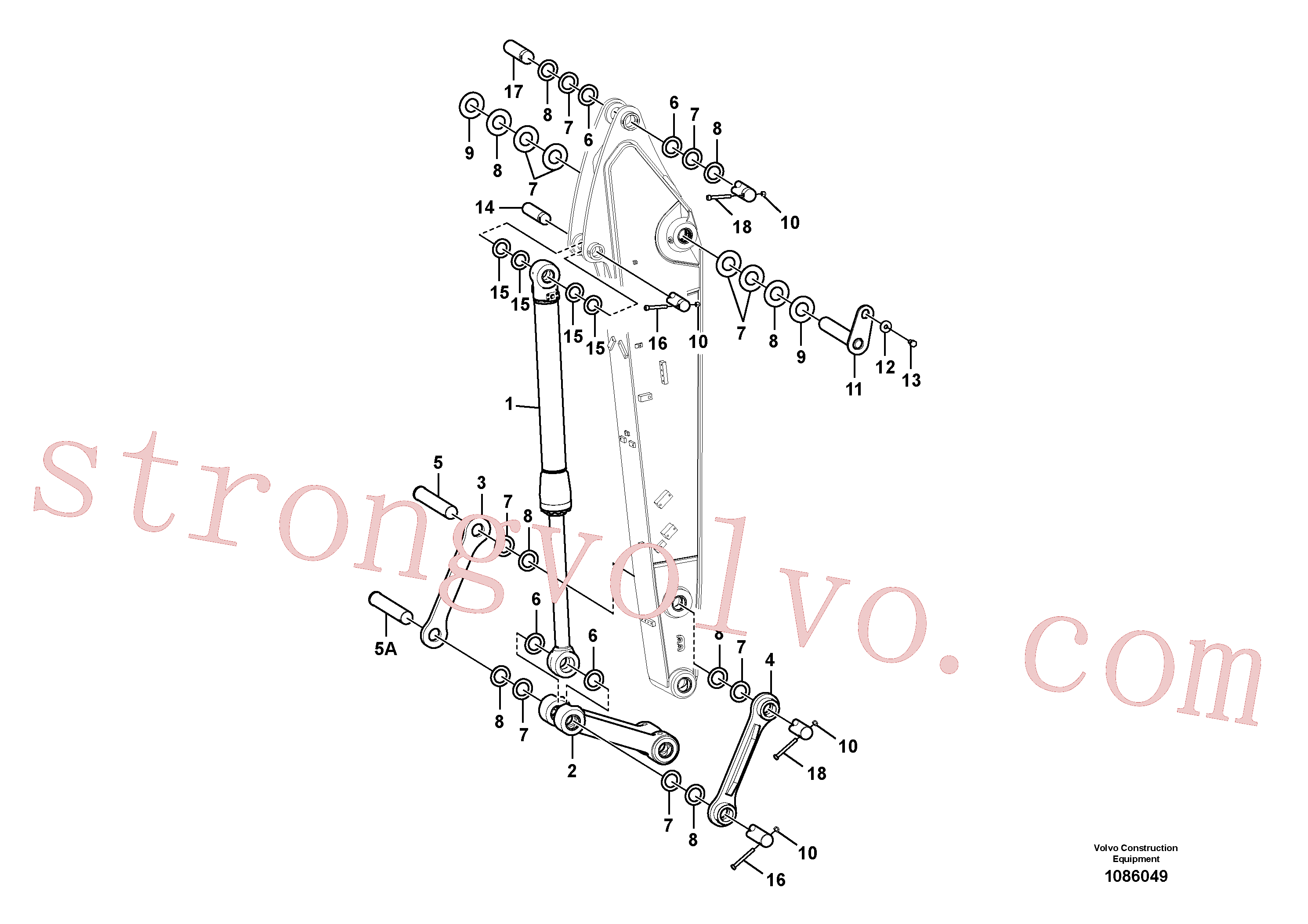 VOE14548998 Volvo Elos do braço de afundamento(1086049 Montagem)
