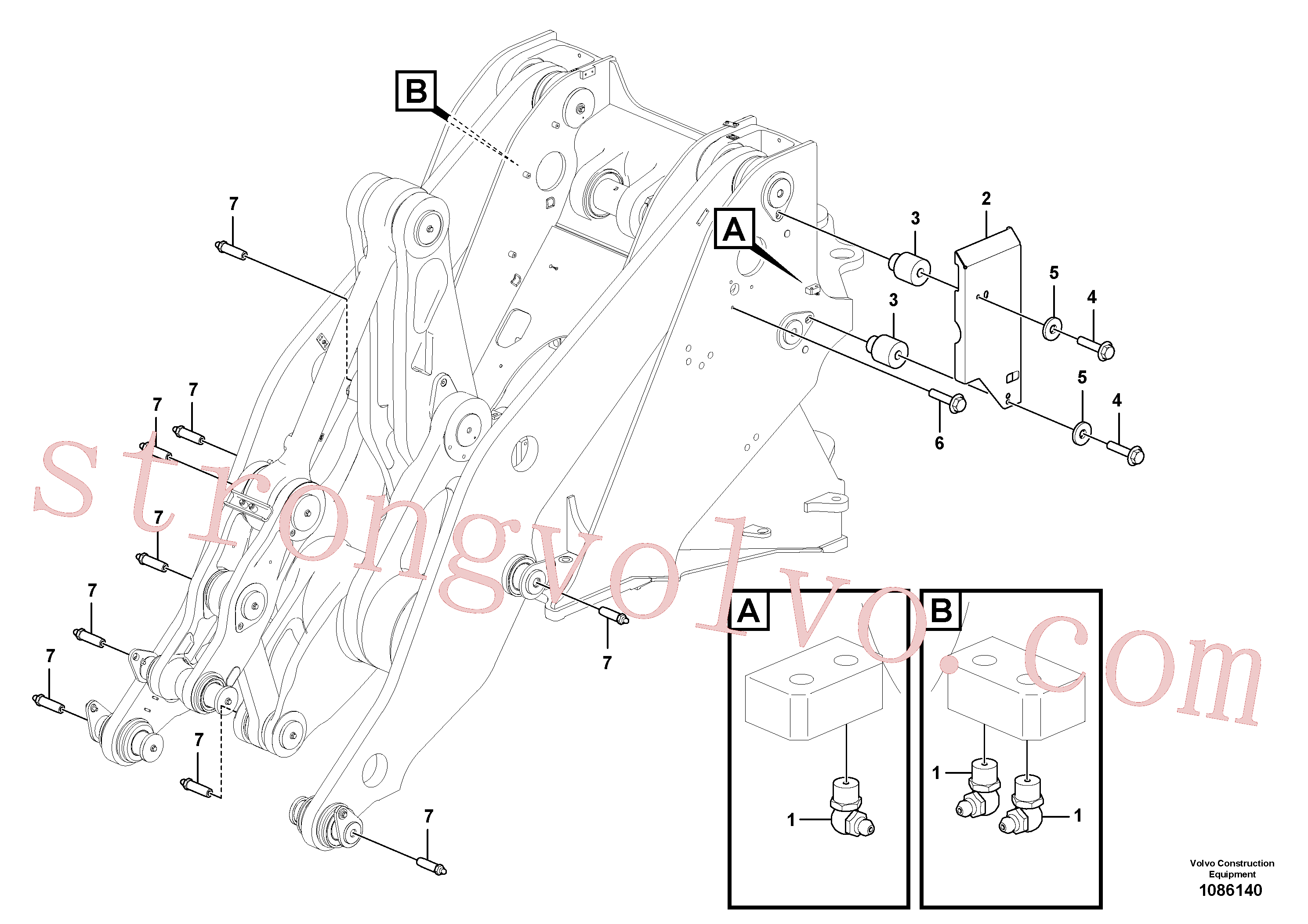 VOE60113100 Volvo Placas de protecção(1086140 Montagem)