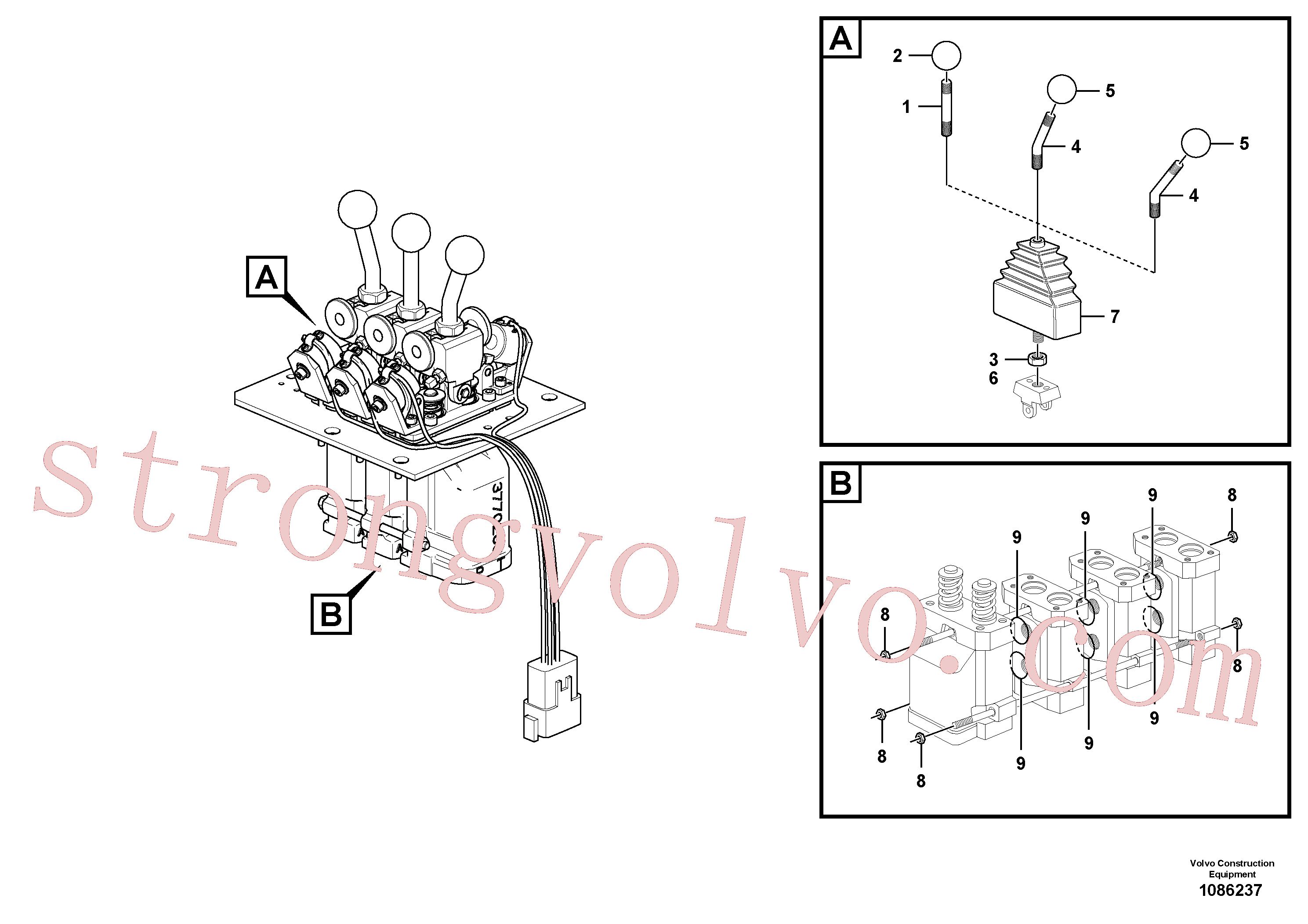 RM96747563 Volvo Servoválvula(1086237 Montagem)