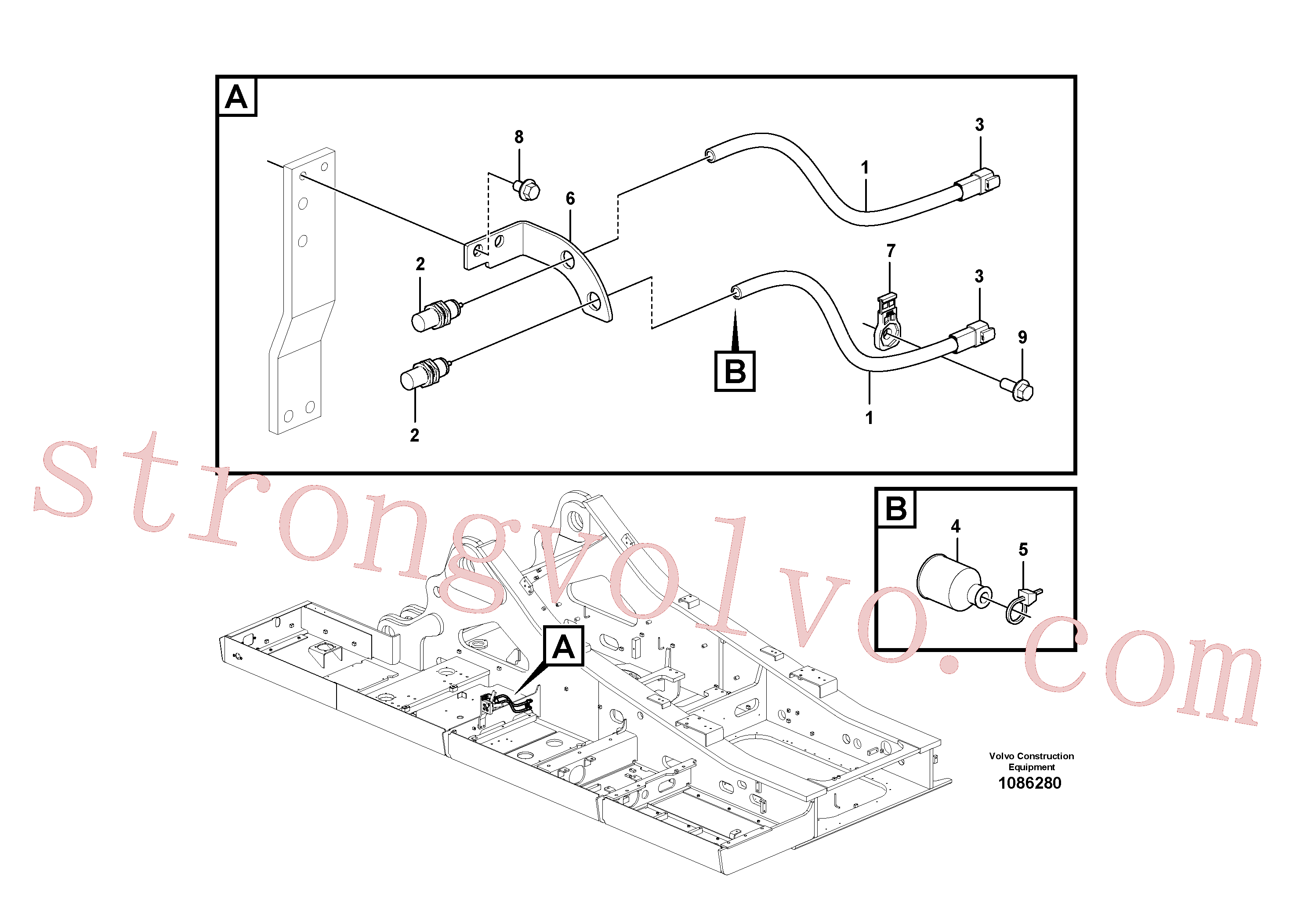 VOE25371135 Volvo Sensor eléctrico(1086280 Montagem)