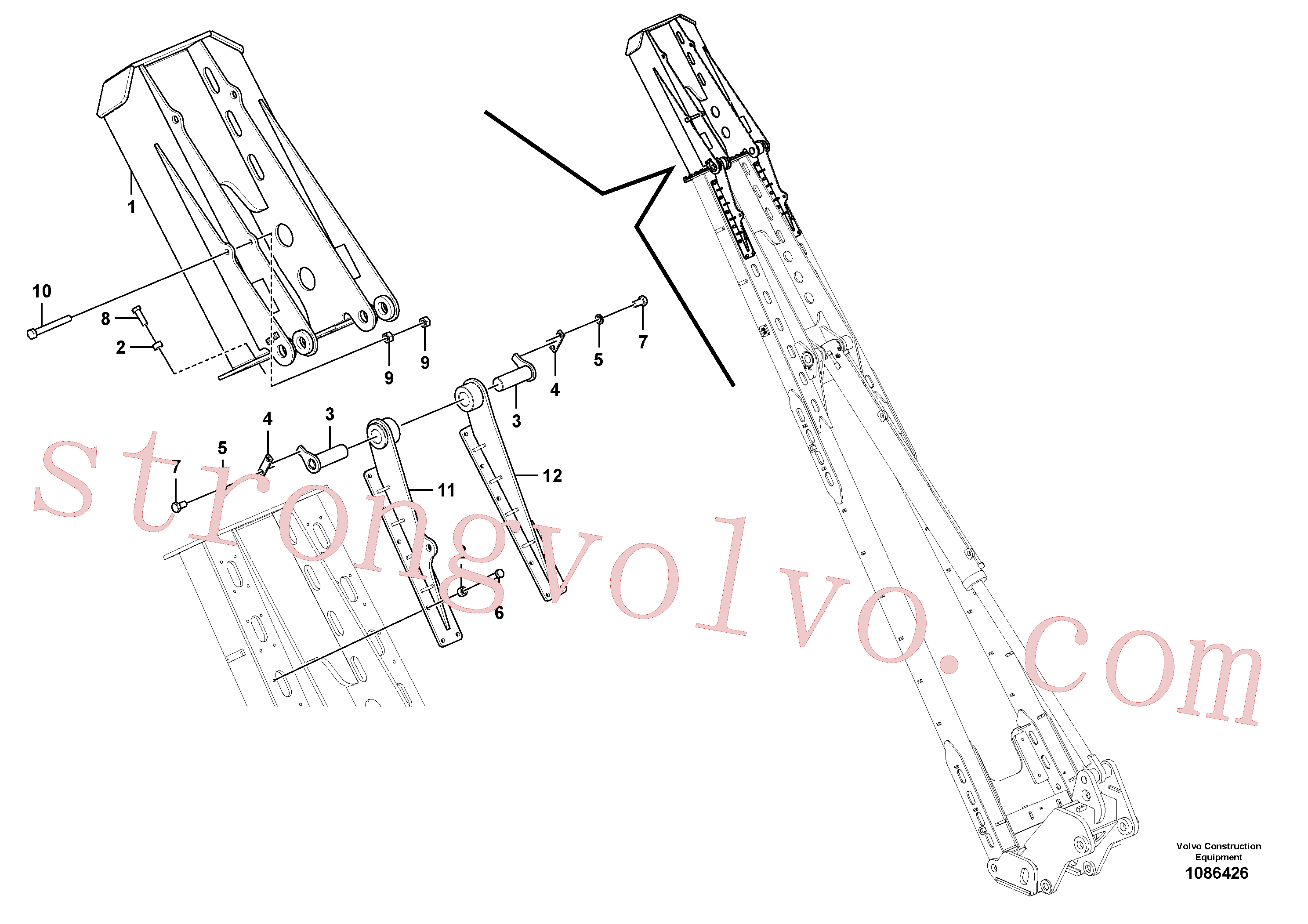 Volvo Montagem VOE993992 Hexagon screw Acessórios