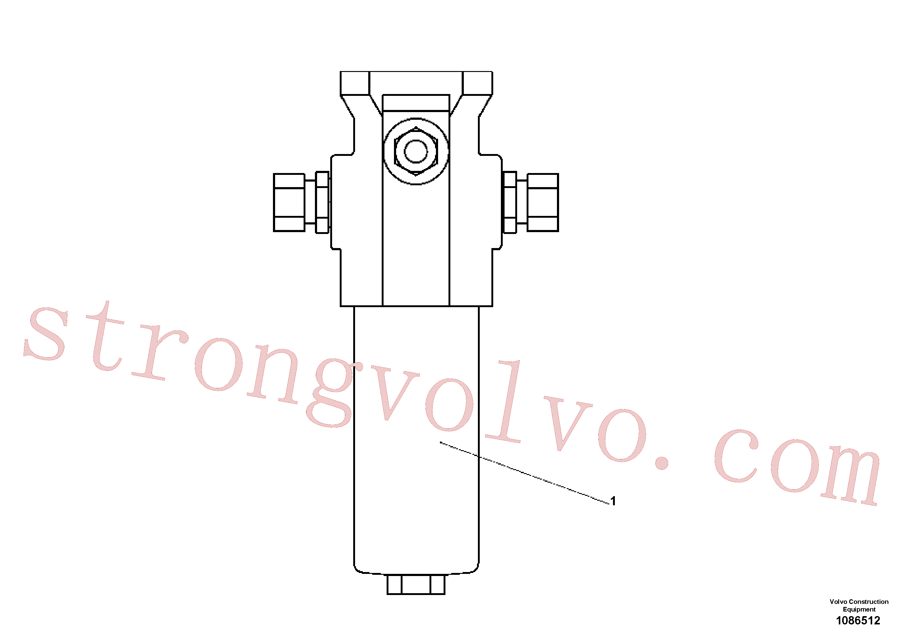 RM56241136 Volvo Filtro da pressão de alimentação(1086512 Montagem)
