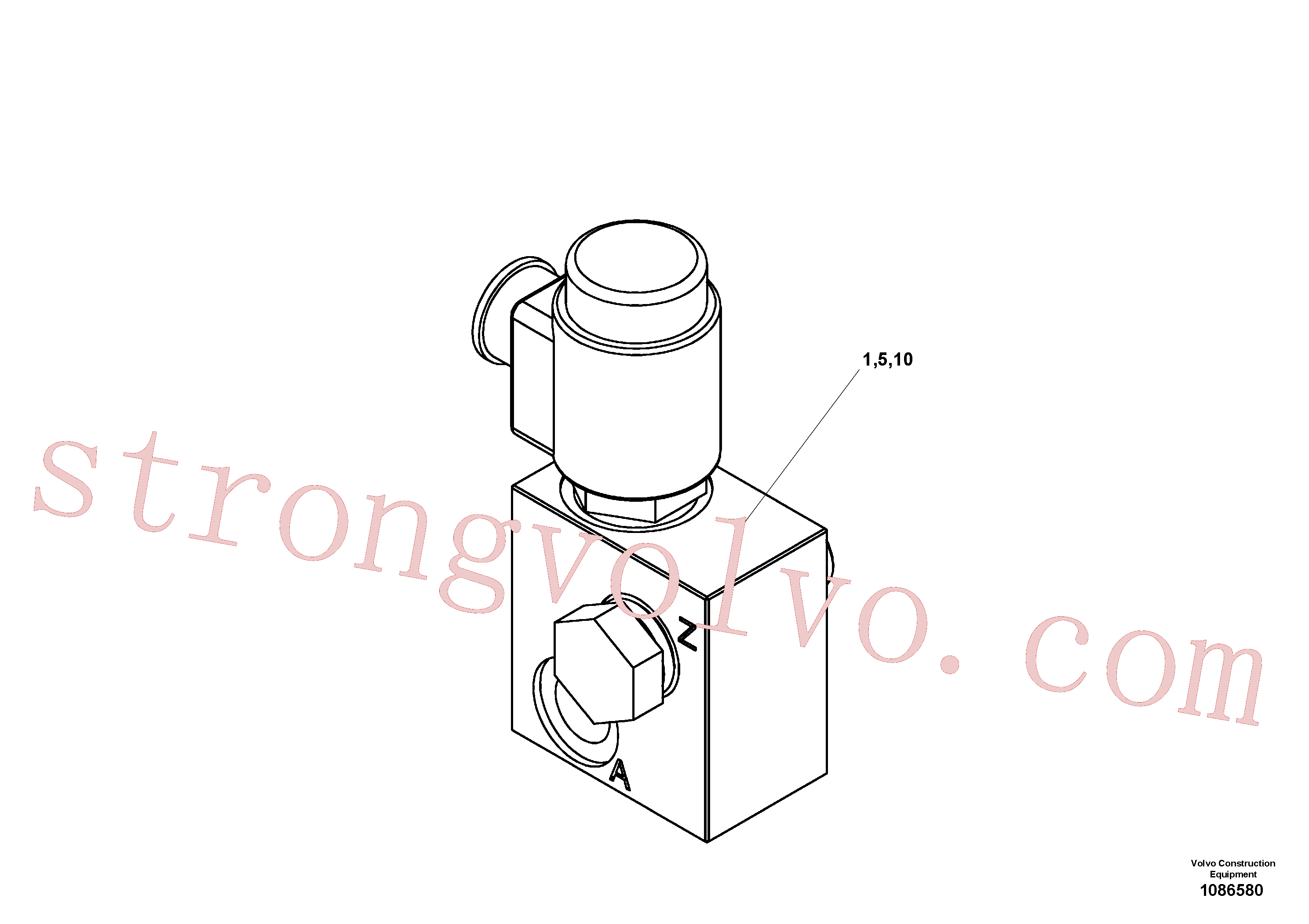 RM80611866 Volvo Válvula direccional 2/2(1086580 Montagem)