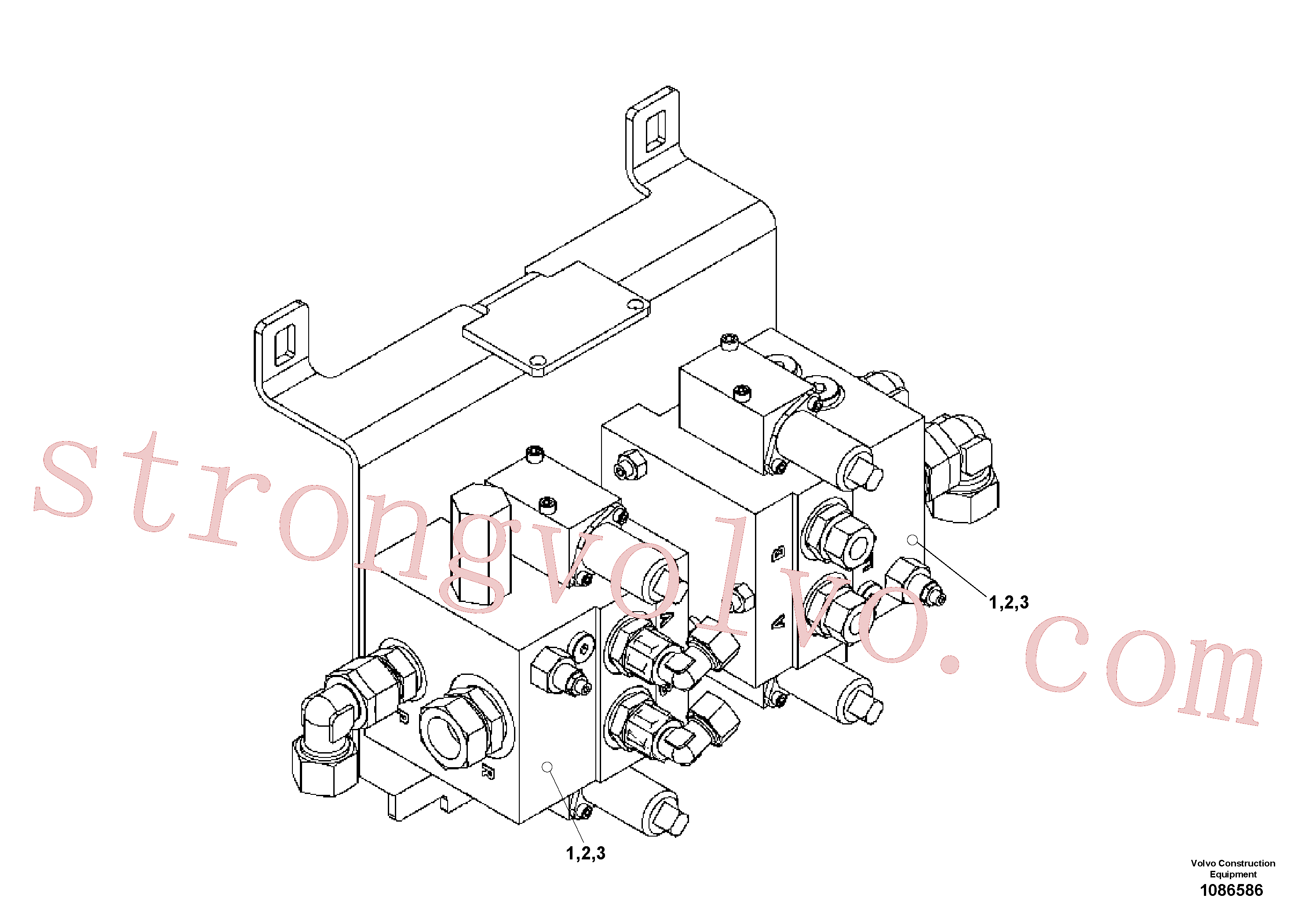 RM80881147 Placa de encosto Inscreva-se para Volvo Acessórios para escavadeira