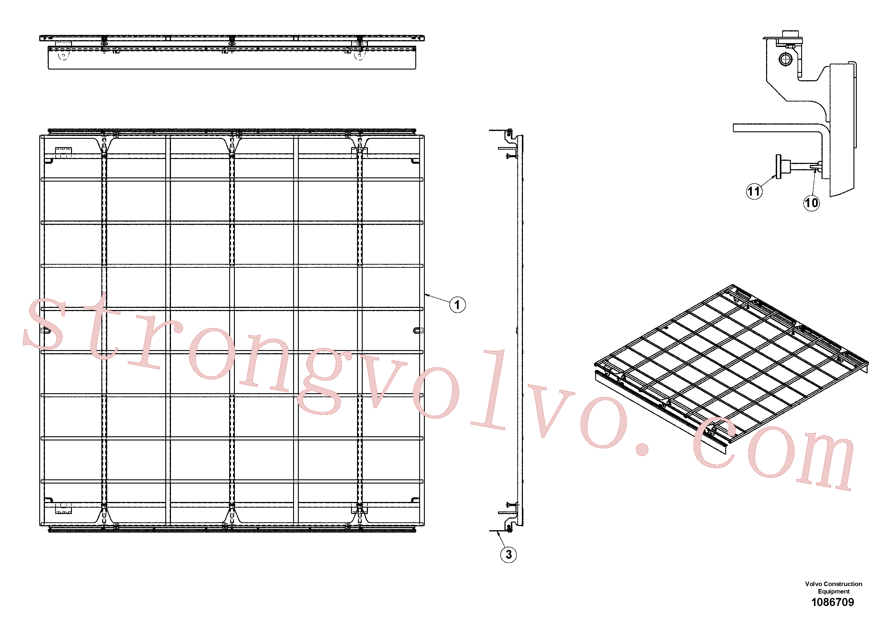 RM14083810 Volvo Ligação soldada do quadro, Ligação soldada, quadro(1086709 Montagem)