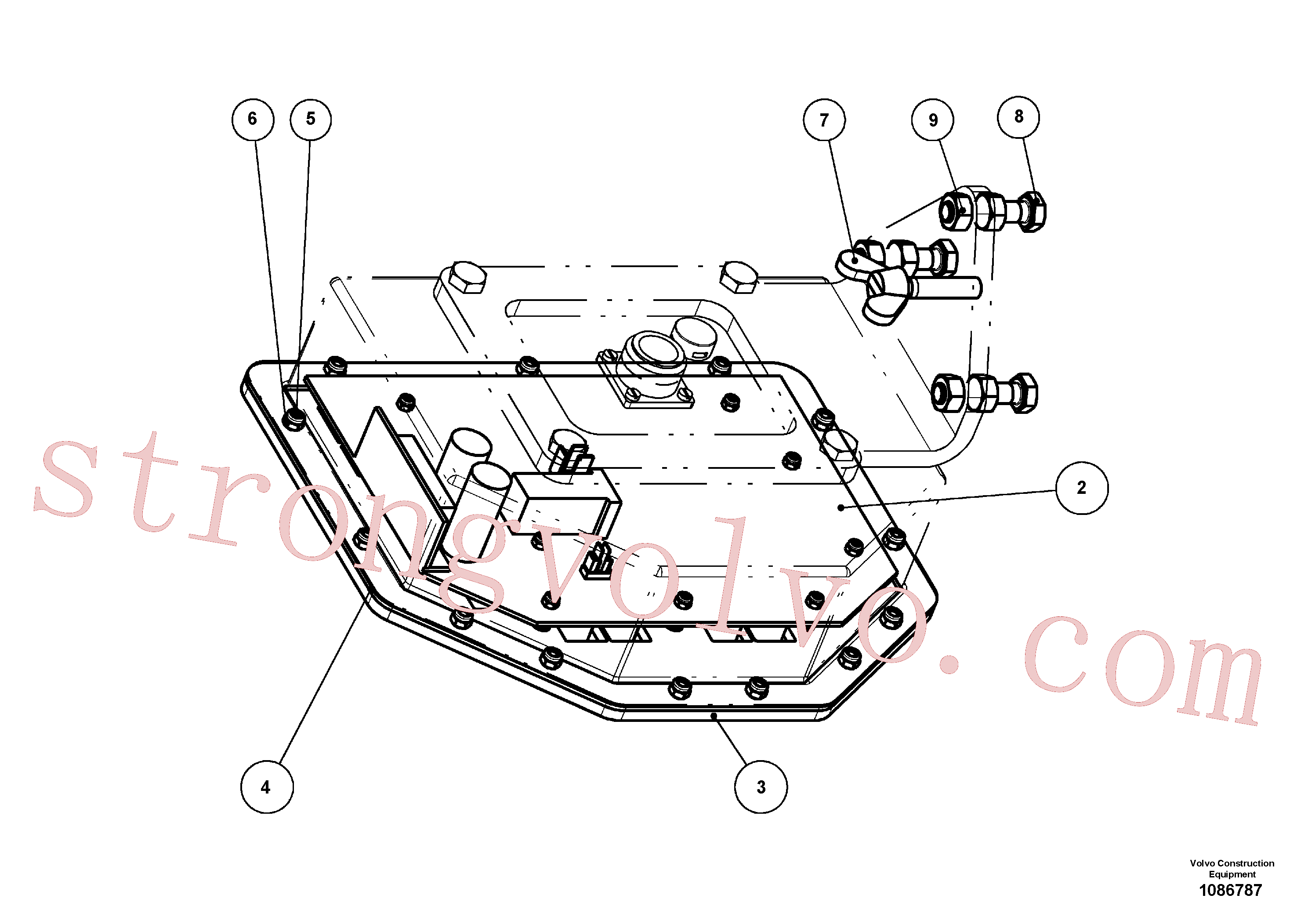 RM80797368 Volvo Painel de comando externo(1086787 Montagem)