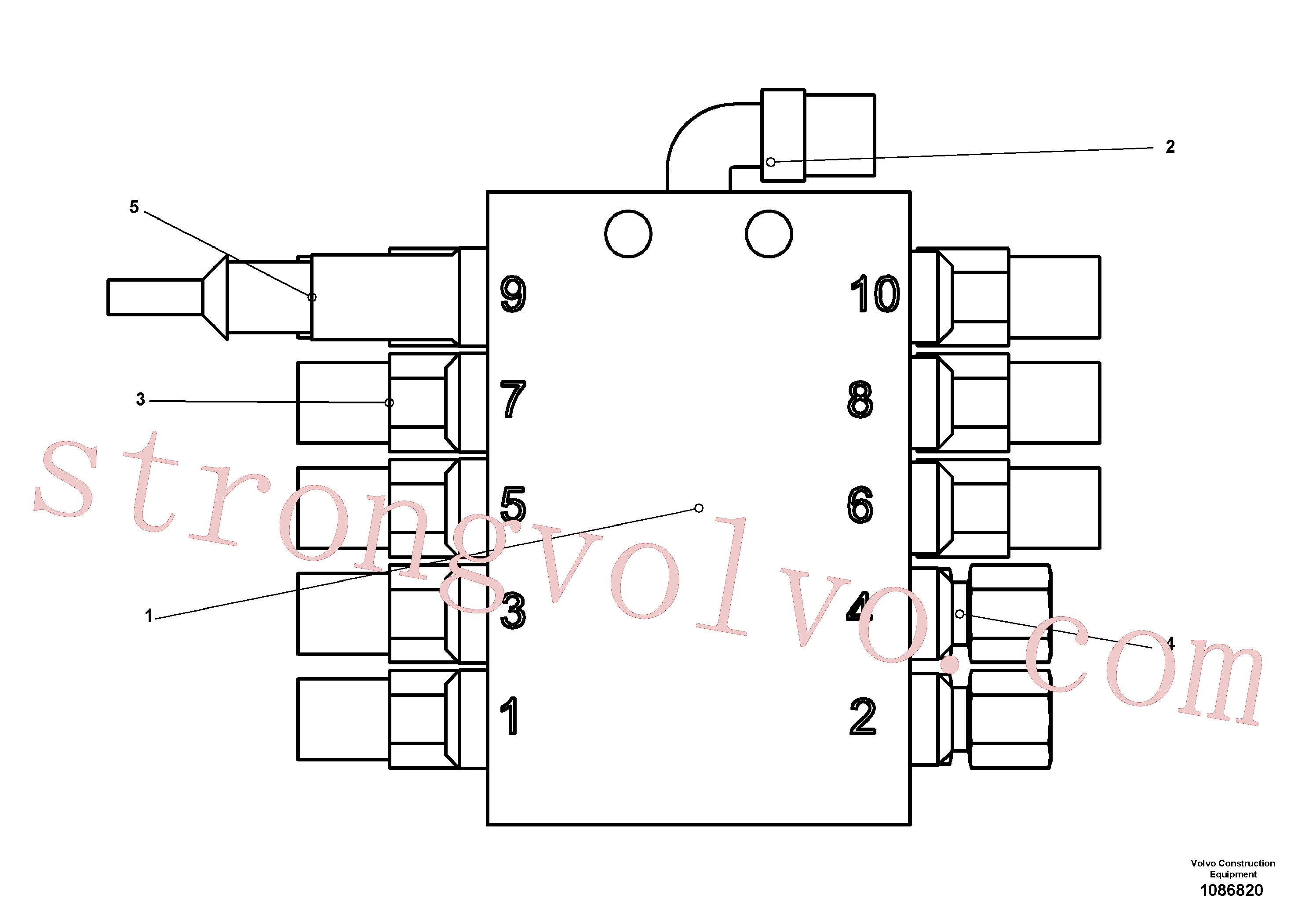 RM54491261 Volvo Colector progressivo(1086820 Montagem)