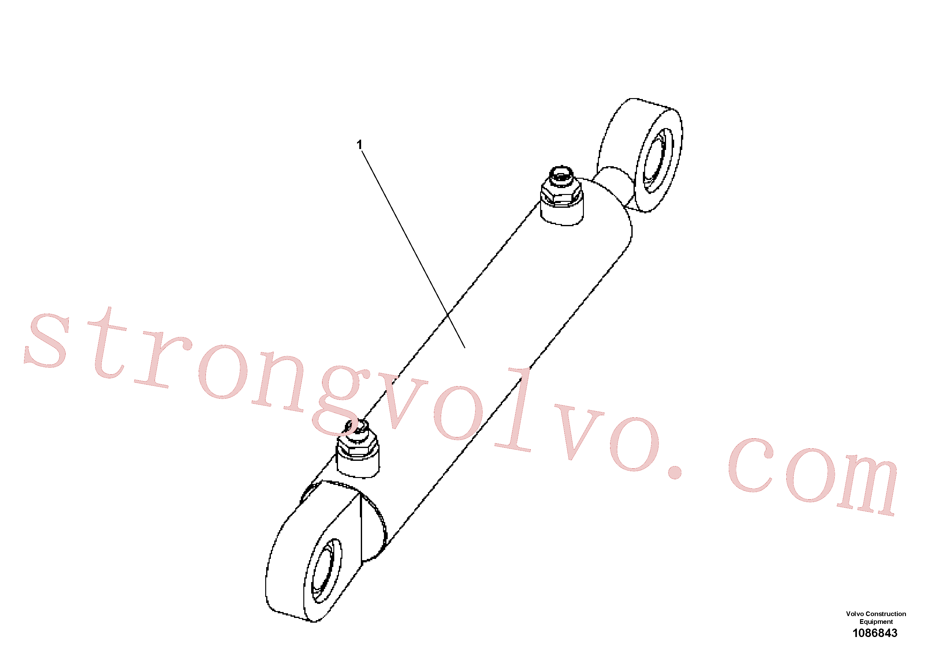 RM13911995 Volvo Cilindro hidráulico(1086843 Montagem)