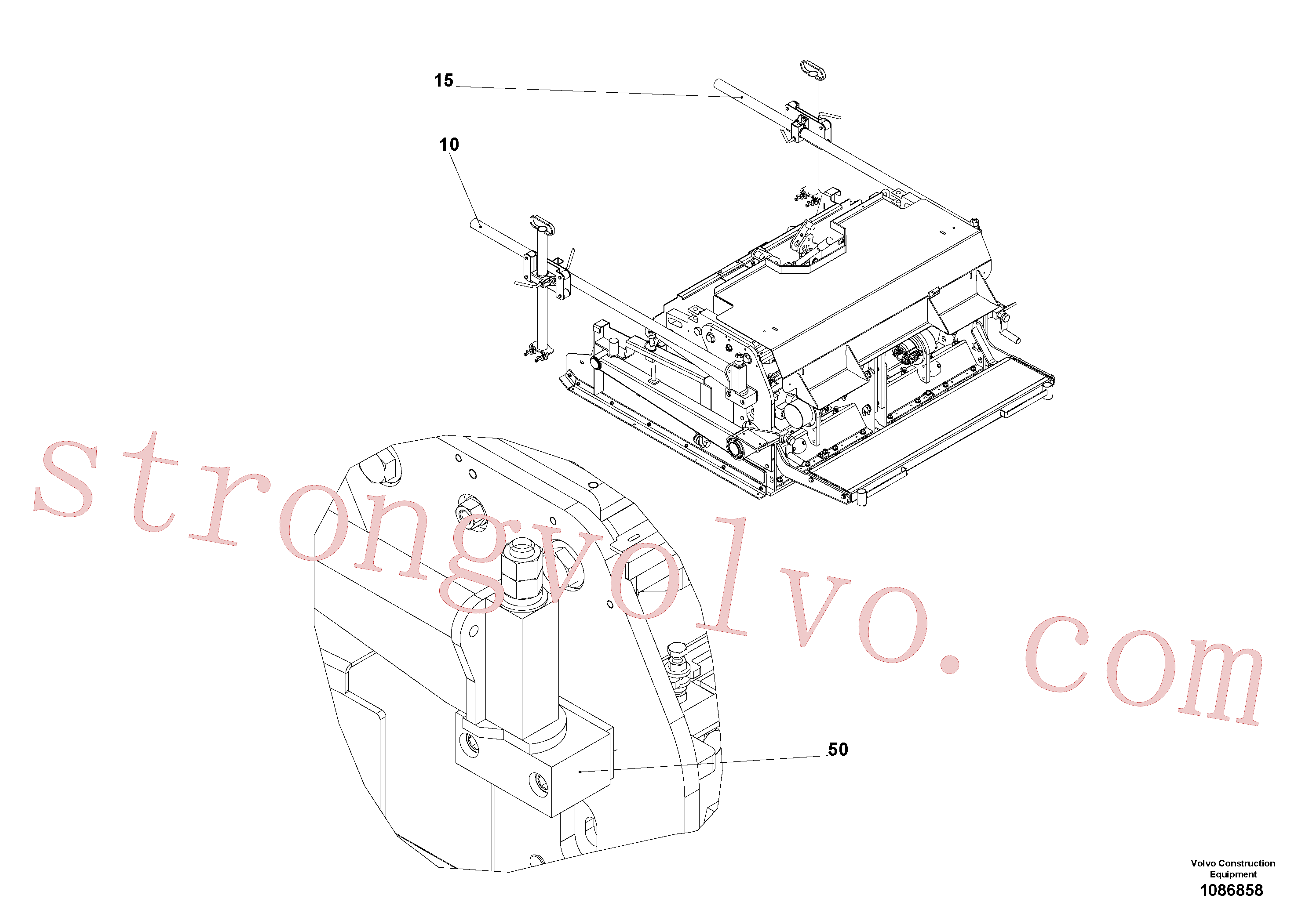 Atacado RM80614357 Braço giratório Volvo escavadeira