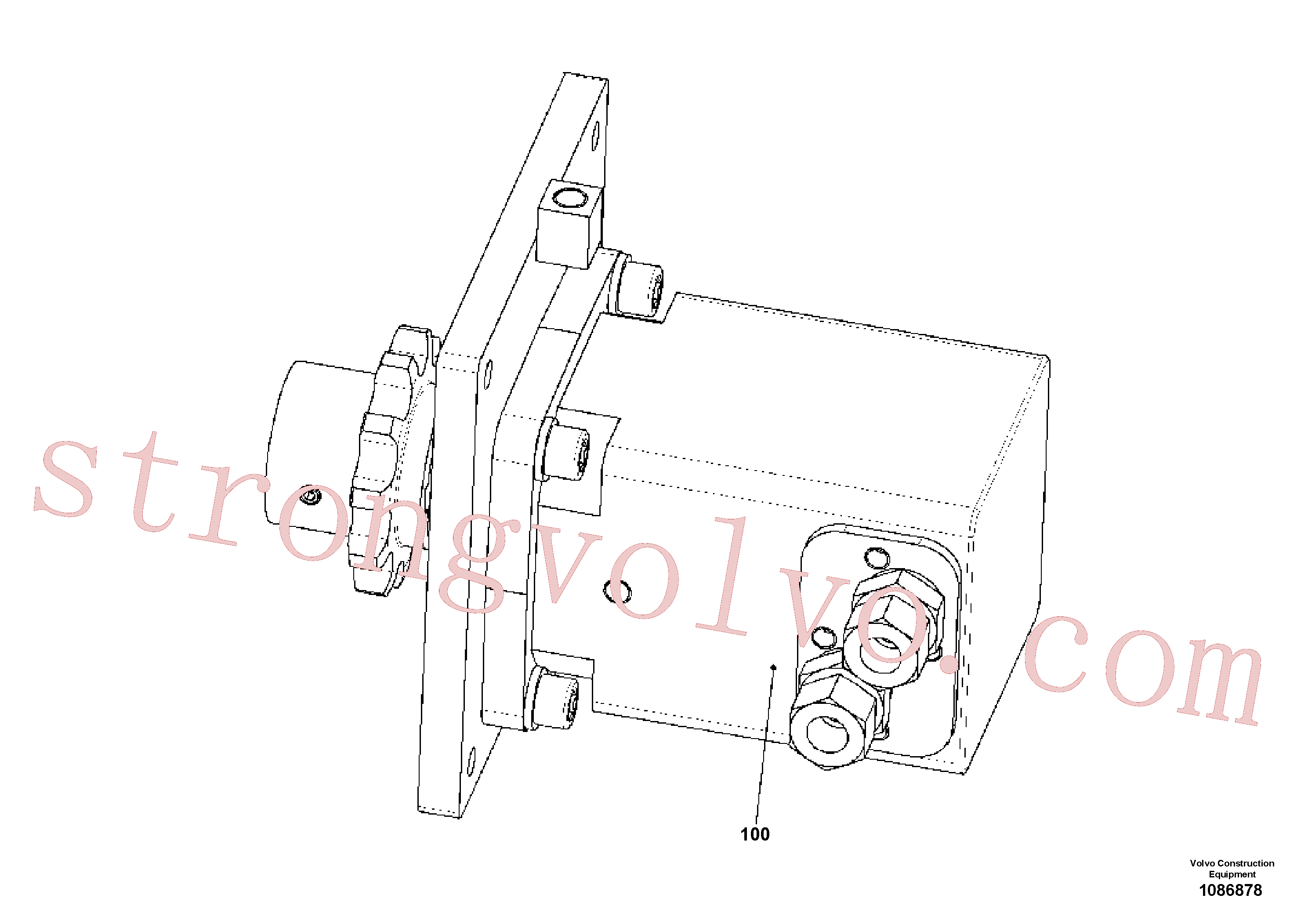 RM58816299 Volvo Motor hidráulico(1086878 Montagem)