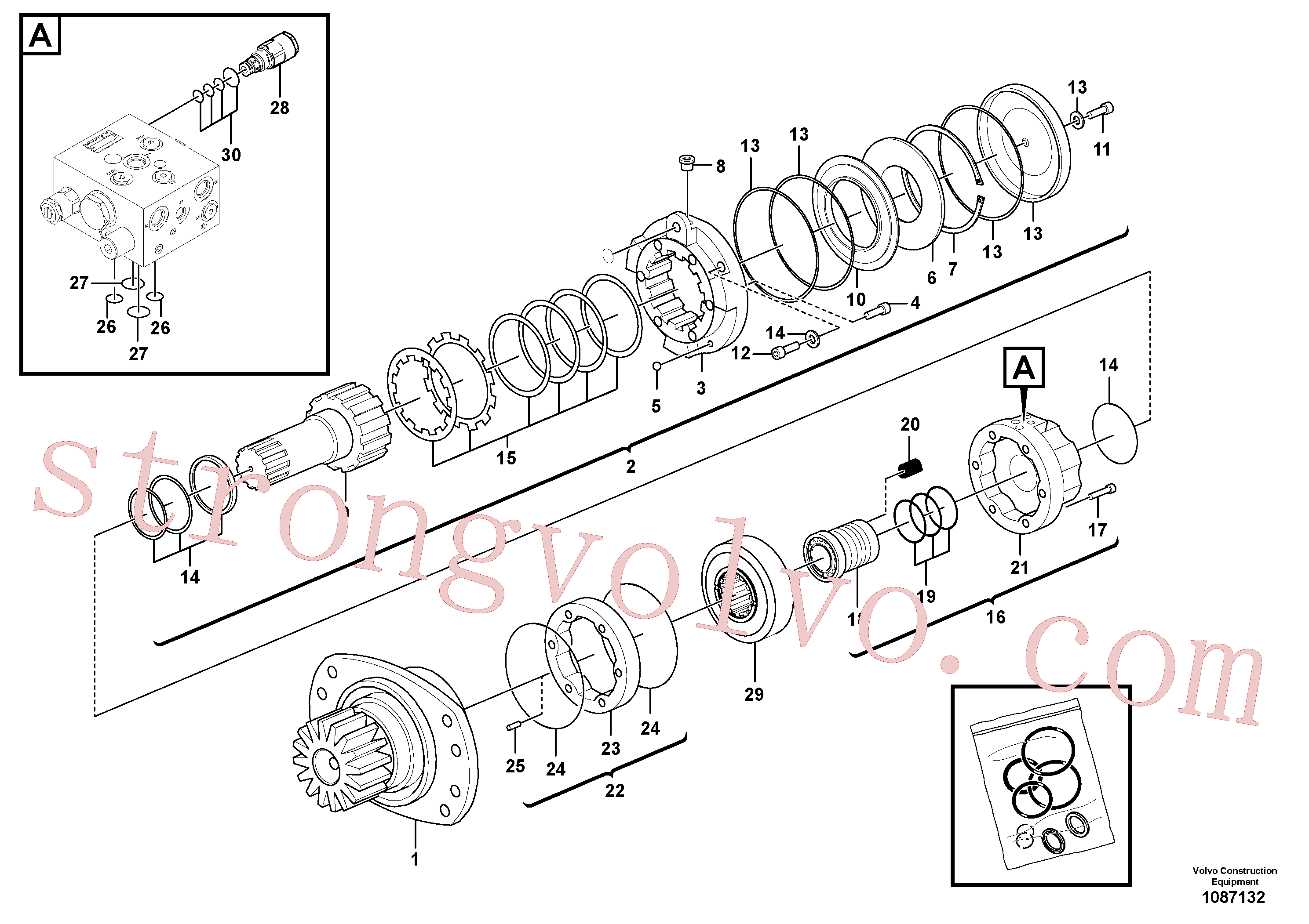 VOE14527065 Bloco de cilindros Volvo escavadeira