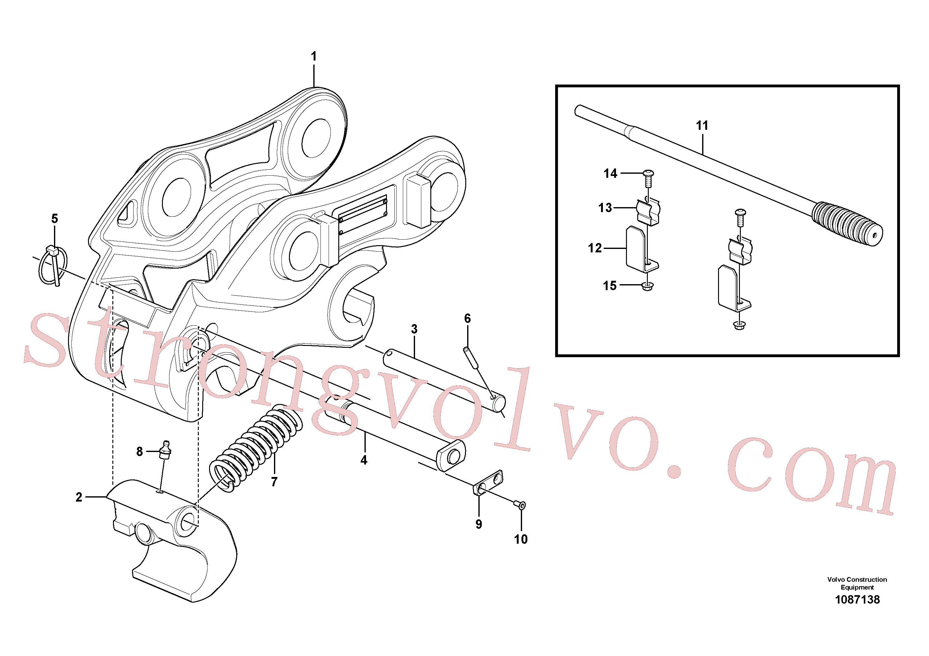 Volvo Montagem VOE15626798 Gancho Acessórios