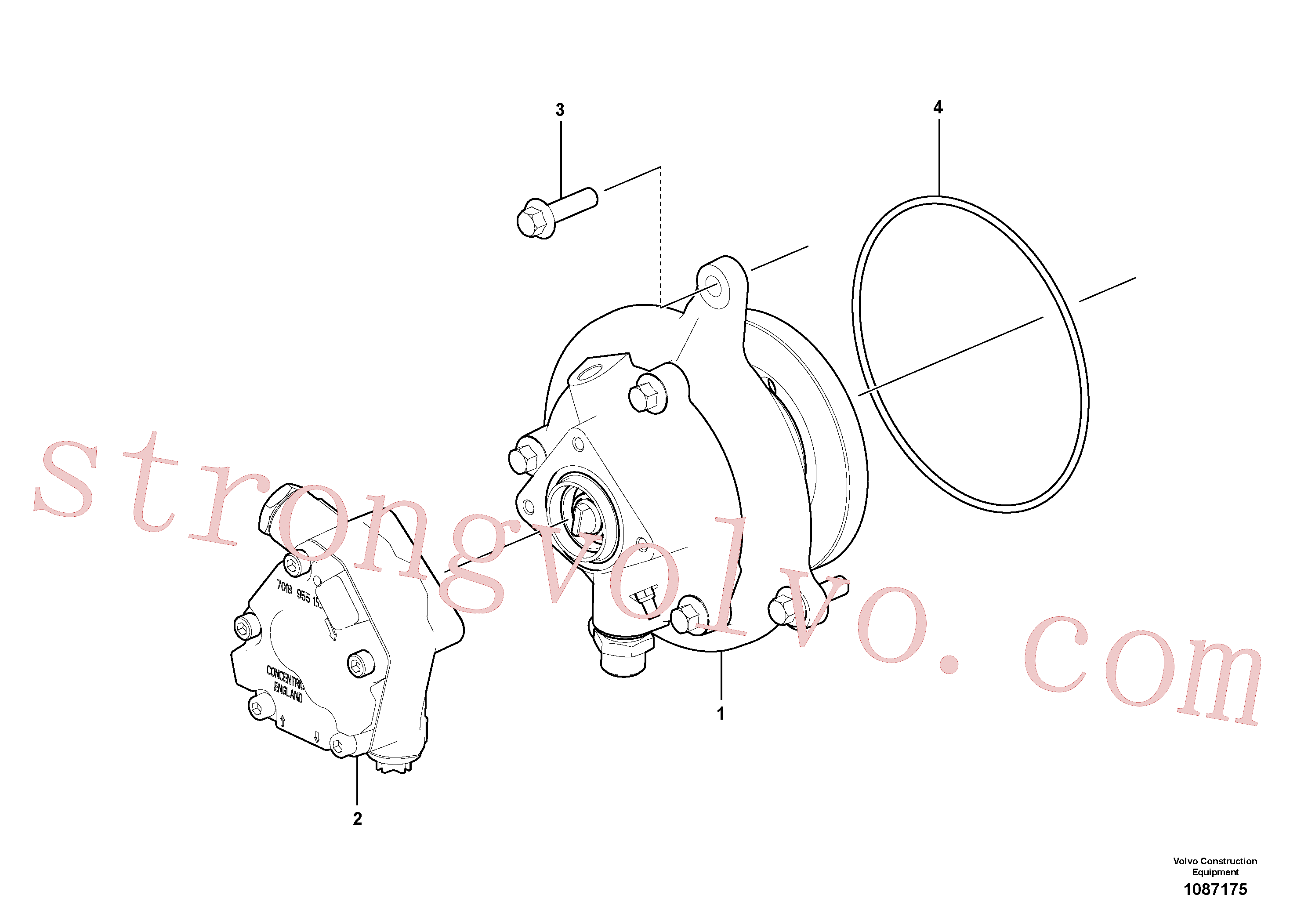 VOE977030 Volvo Bomba de combustível(1087175 Montagem)