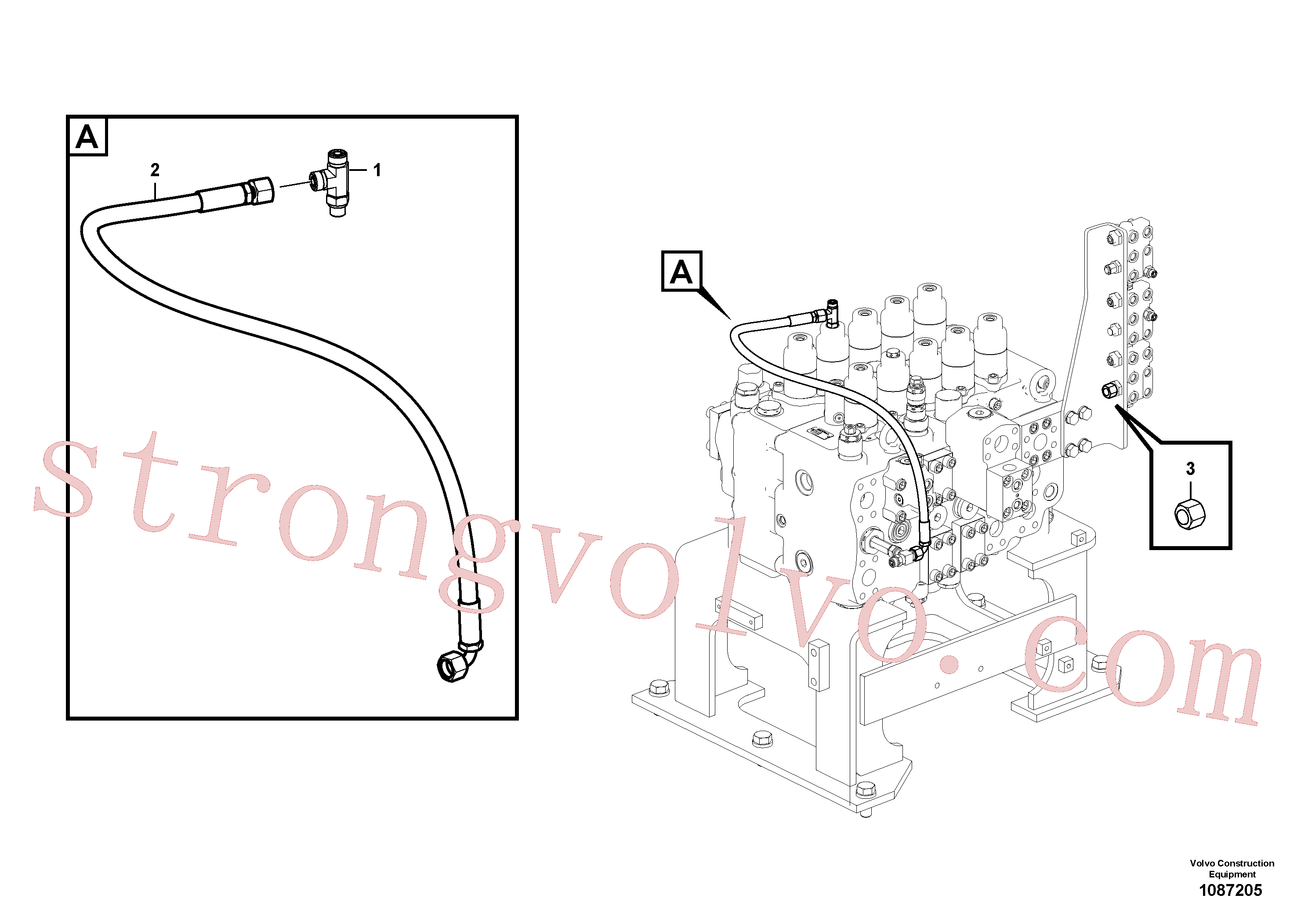 Volvo Montagem SA9403-03218 Mangueira completa Acessórios