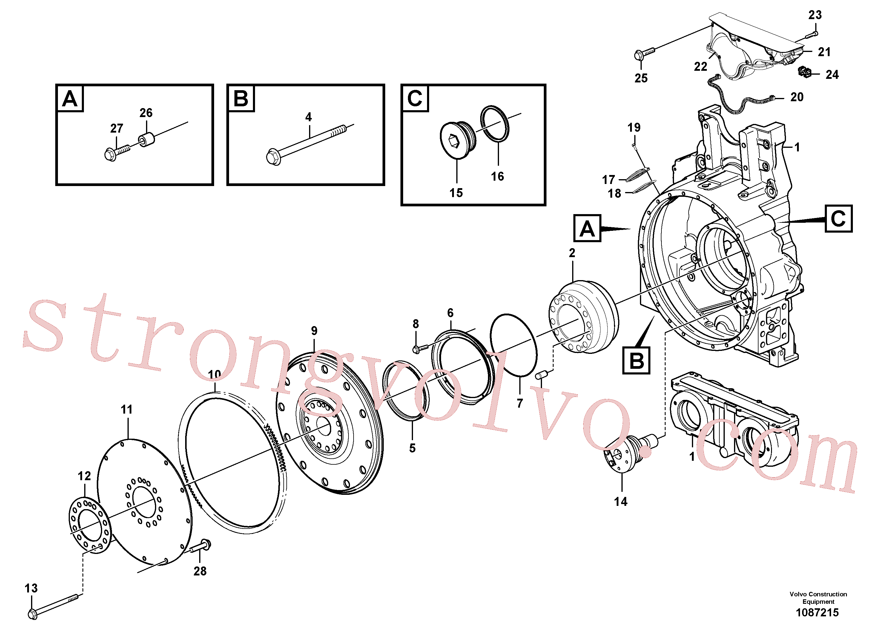 Volvo Acessórios para escavadeira VOE4772168 Capô Acessórios