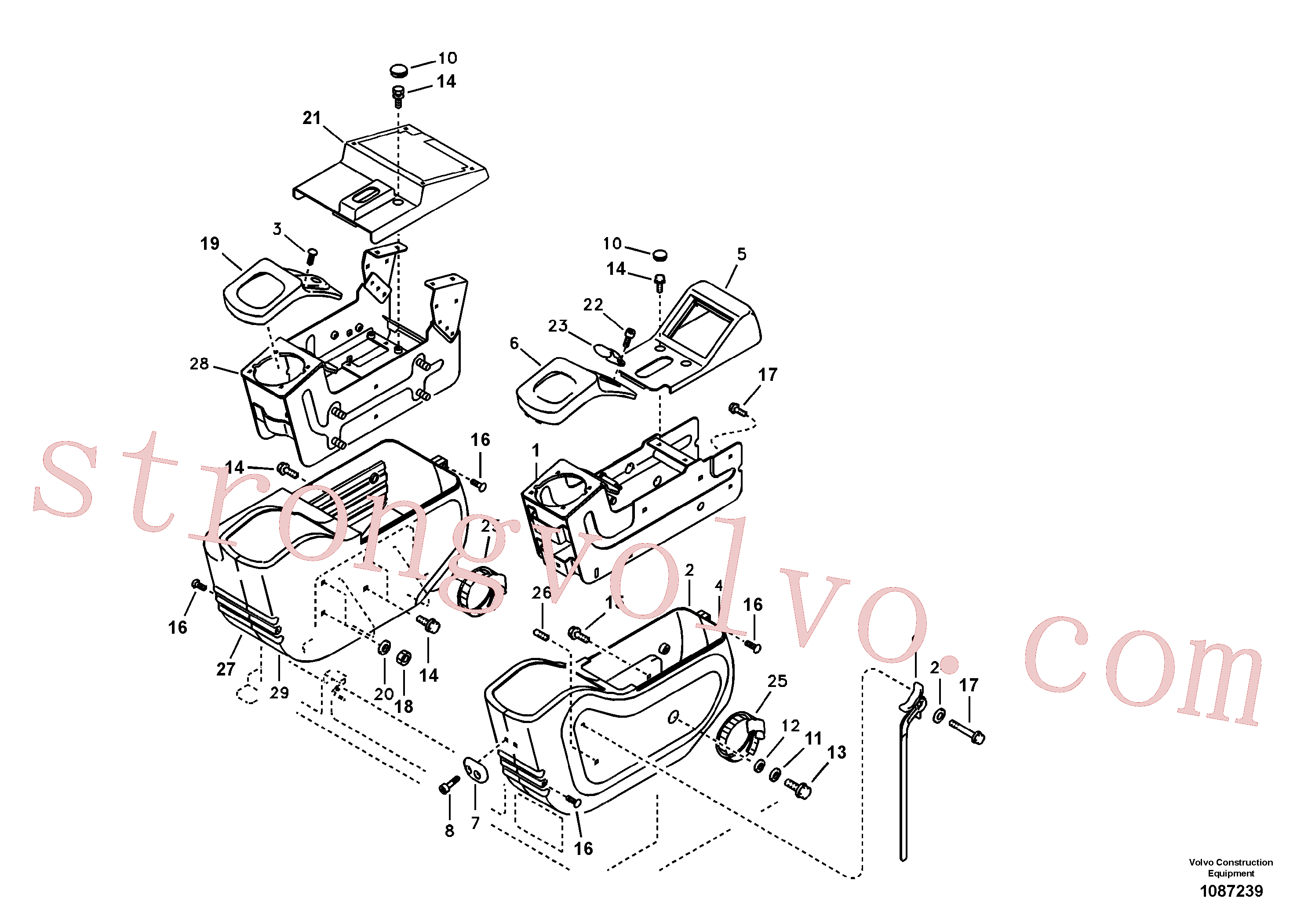 VOE994086 Volvo Painel de instrumentos, painel de comando(1087239 Montagem)