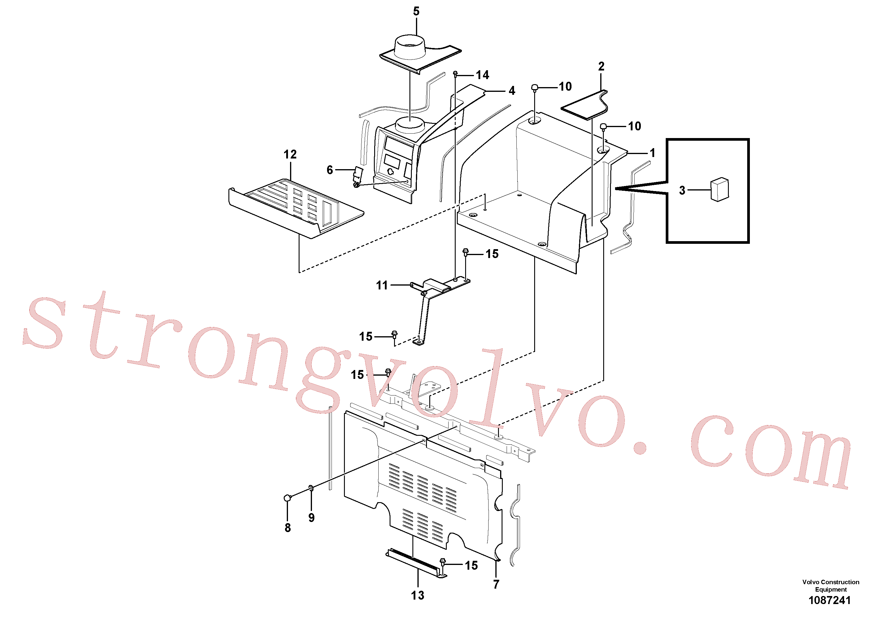 Volvo Acessórios para escavadeira VOE60113069 Parafuso flangeado Acessórios