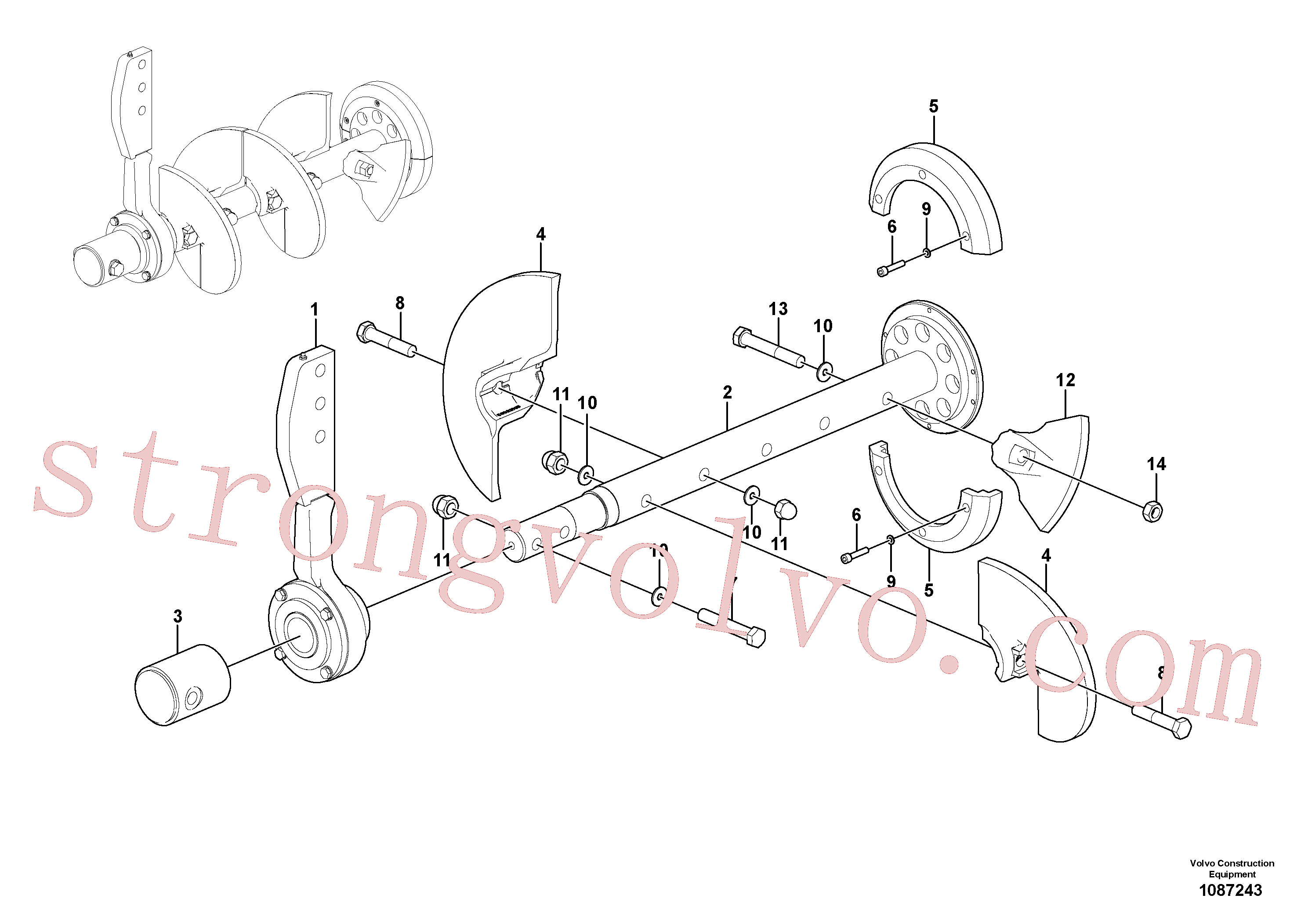 VOE997479 Volvo Parafuso sem-fim básico(1087243 Montagem)