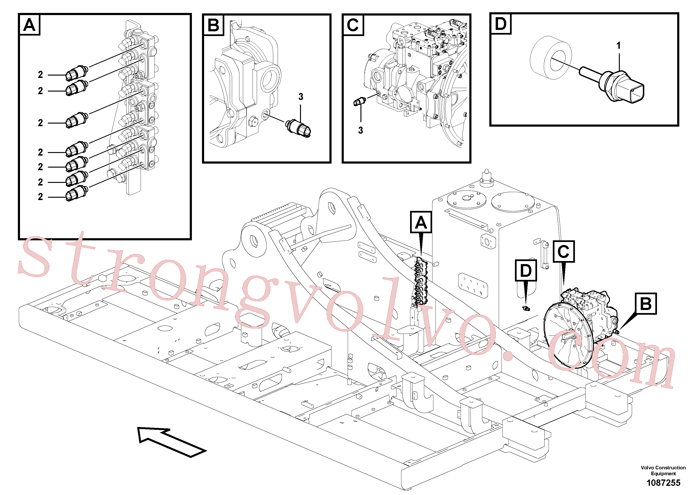 VOE17202584 Volvo Sensor eléctrico(1087255 Montagem)