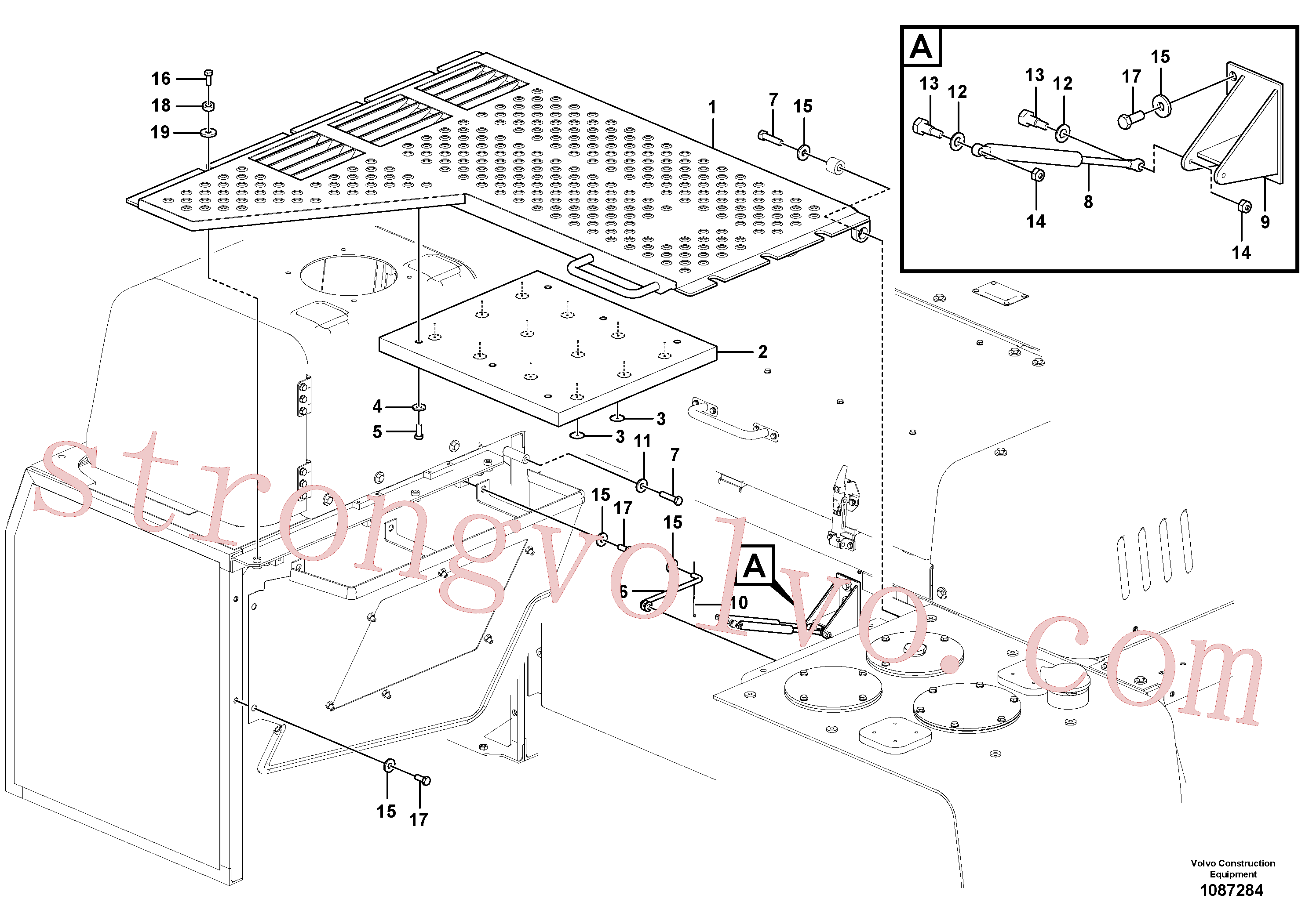 RM70149034 Volvo Tampa, válvula de comando(1087284 Montagem)
