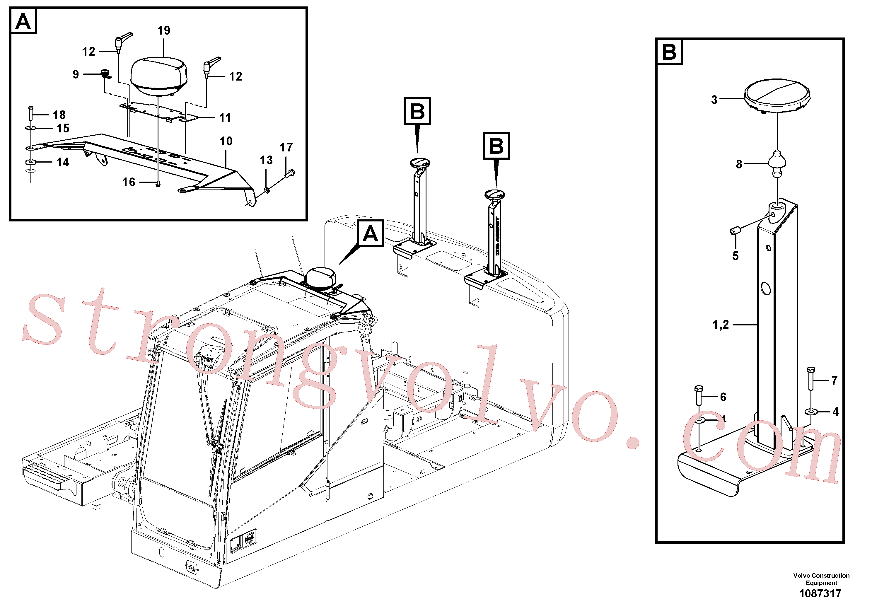 China Made VOE15062271 Anel espaçador Volvo Acessórios para escavadeira