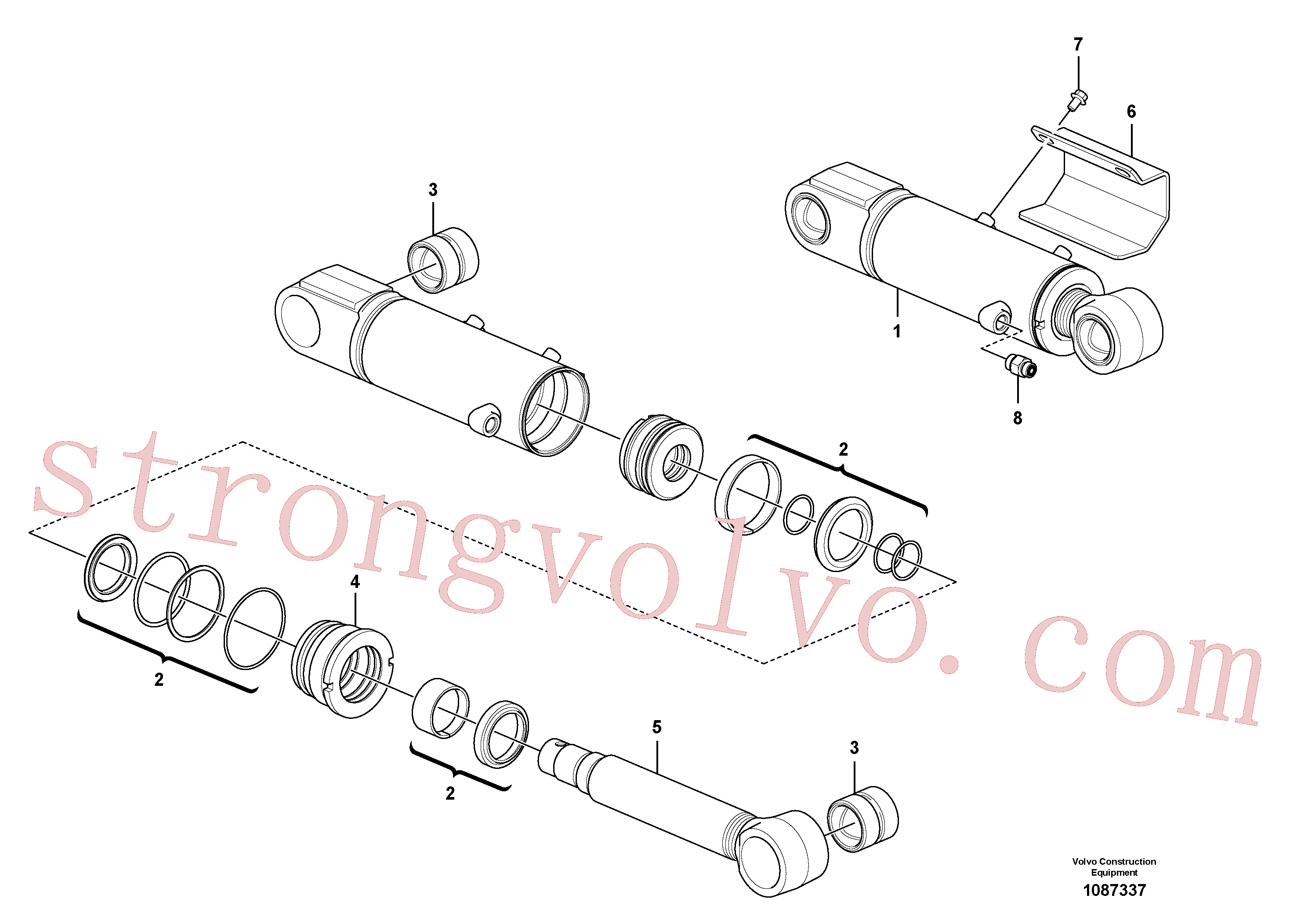Atacado VOE17488624 Guia biela Volvo escavadeira