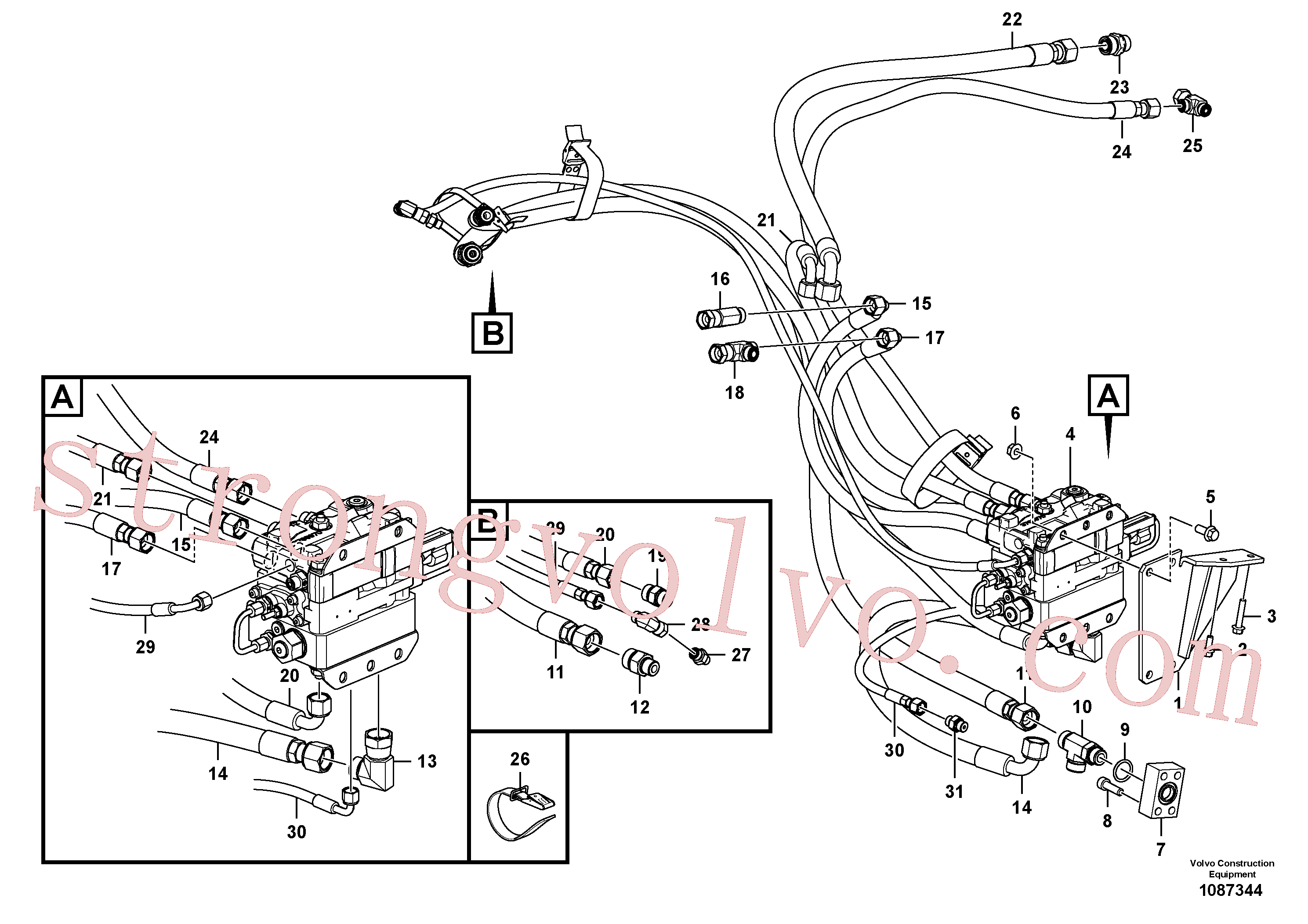 VOE936735 Volvo Direcção CDC(1087344 Montagem)