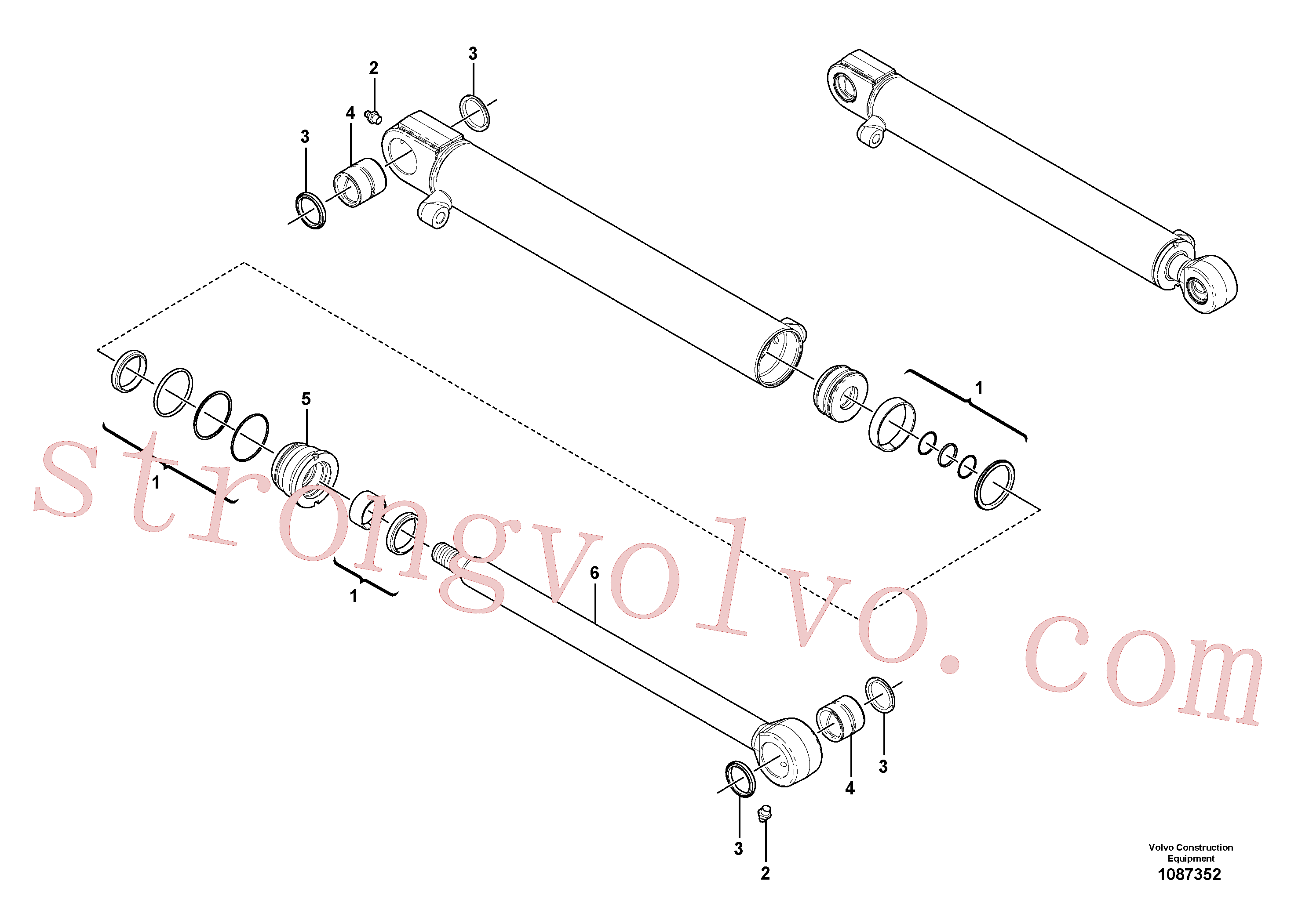Volvo Acessórios para escavadeira VOE17468665 Jogo de vedação Acessórios