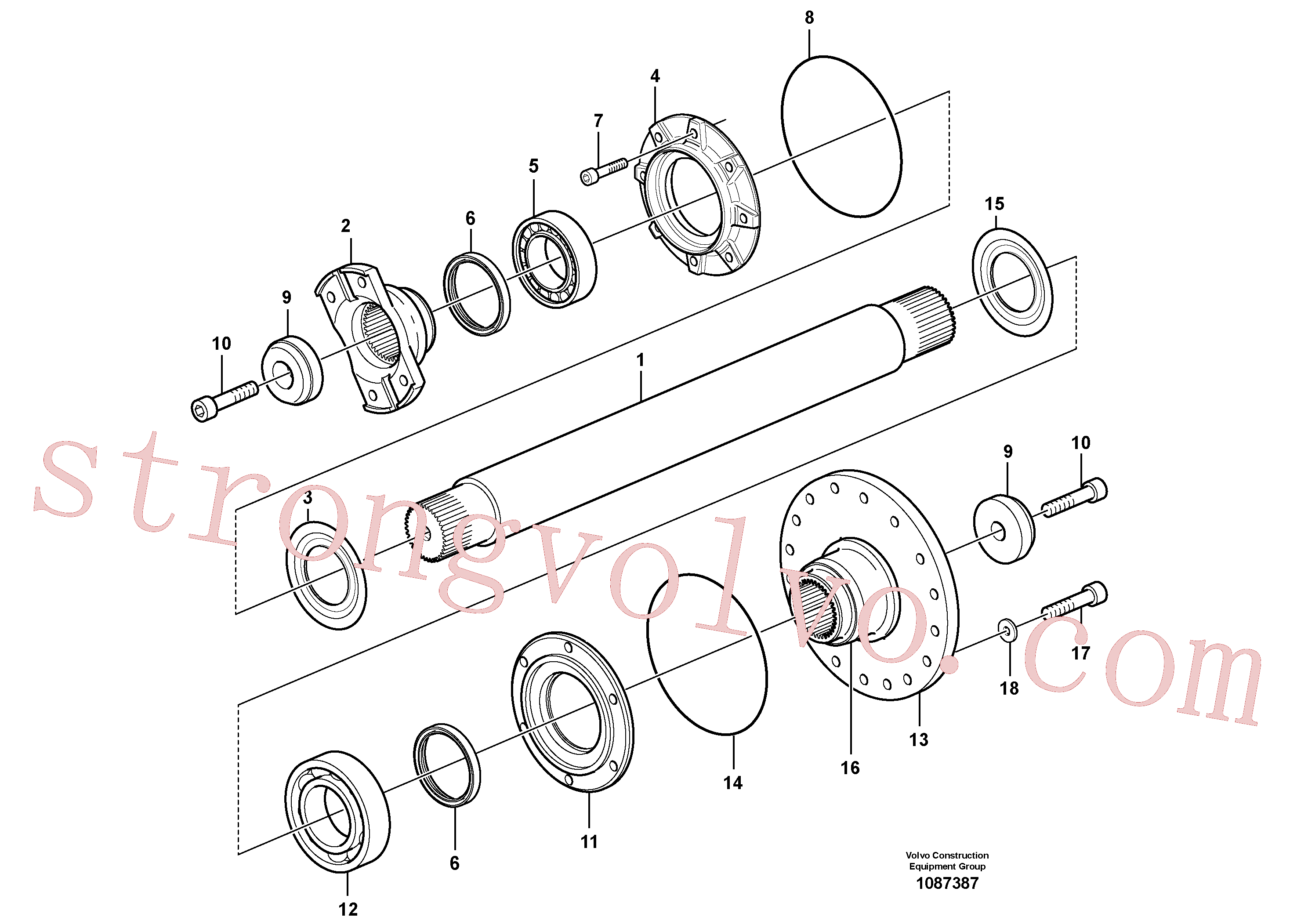 VOE11194467 Volvo Veio intermédio(1087387 Montagem)
