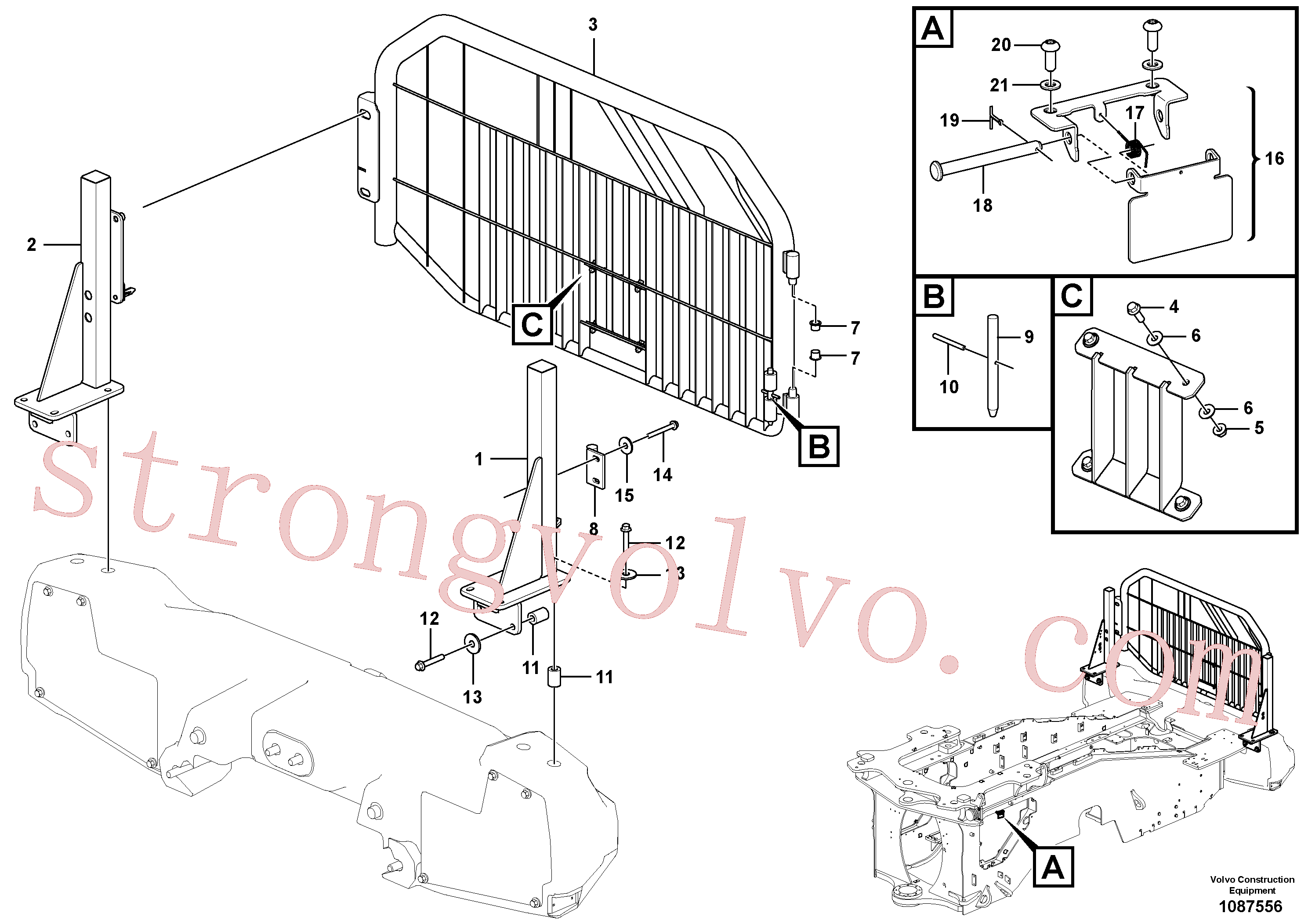 VOE60113119 Volvo Radiador, Kylare.(1087556 Montagem)