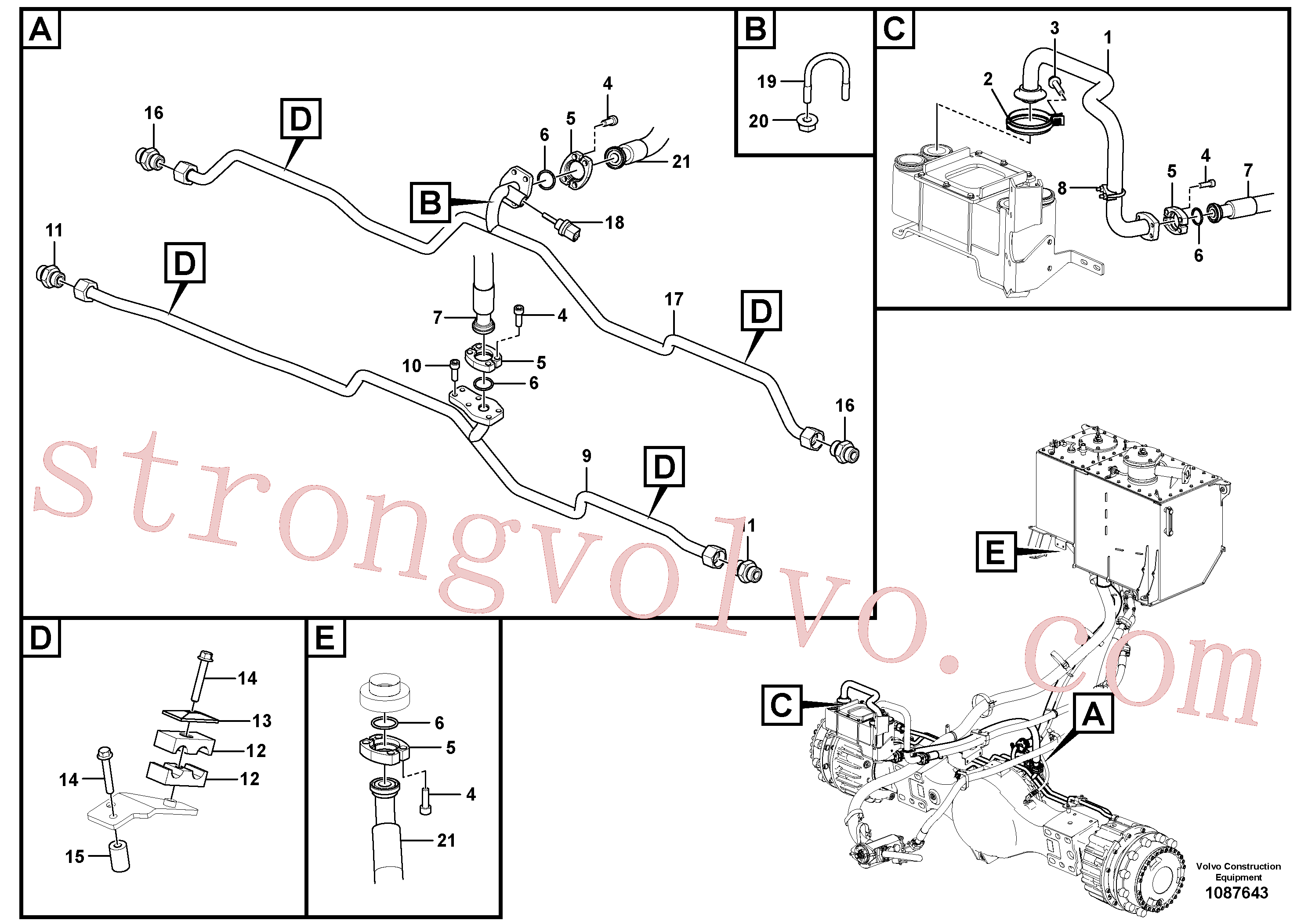 VOE16836574 Grampo u Volvo escavadeira