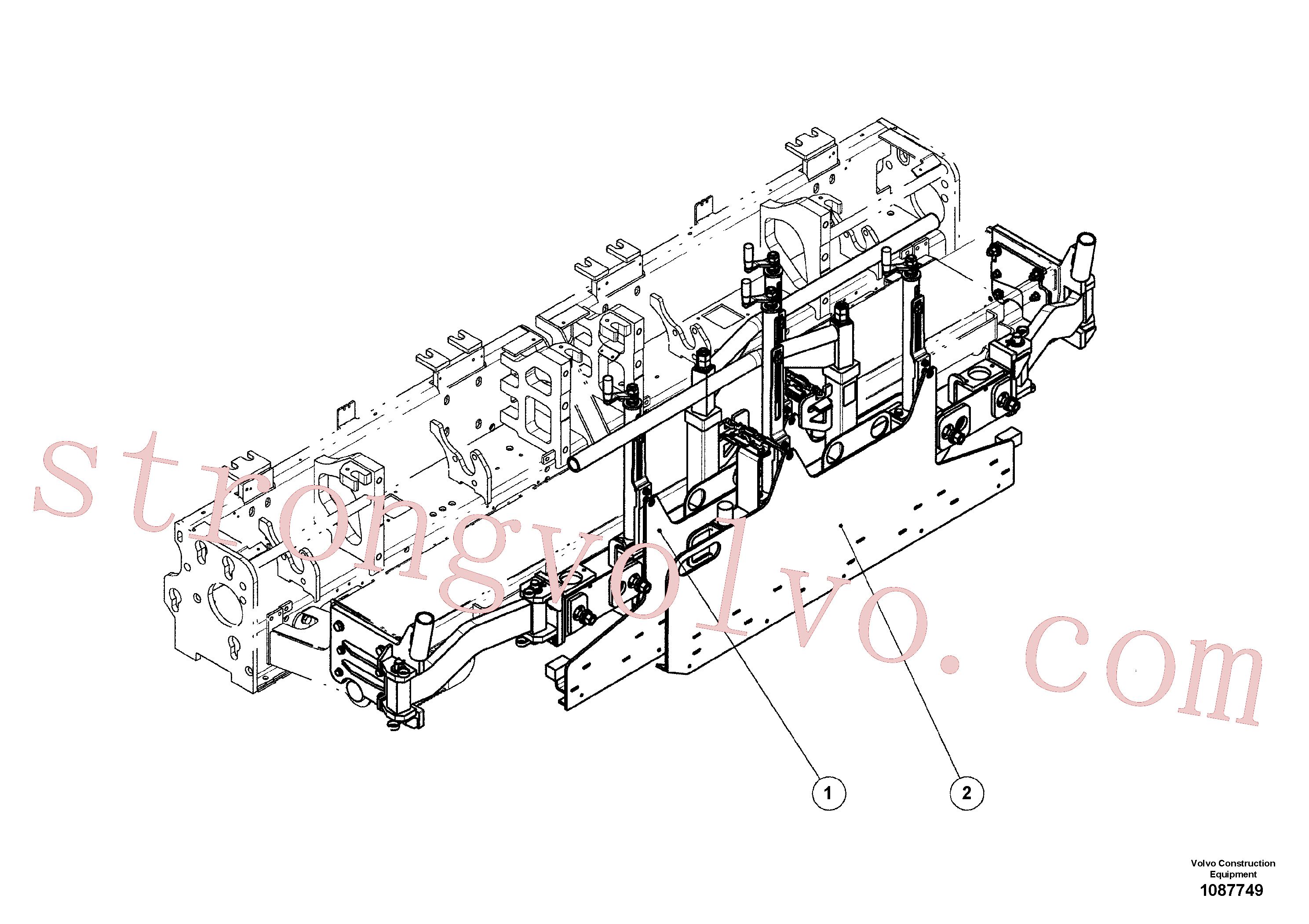 Volvo RM80821150 Limitador Volvo Acessórios para escavadeira