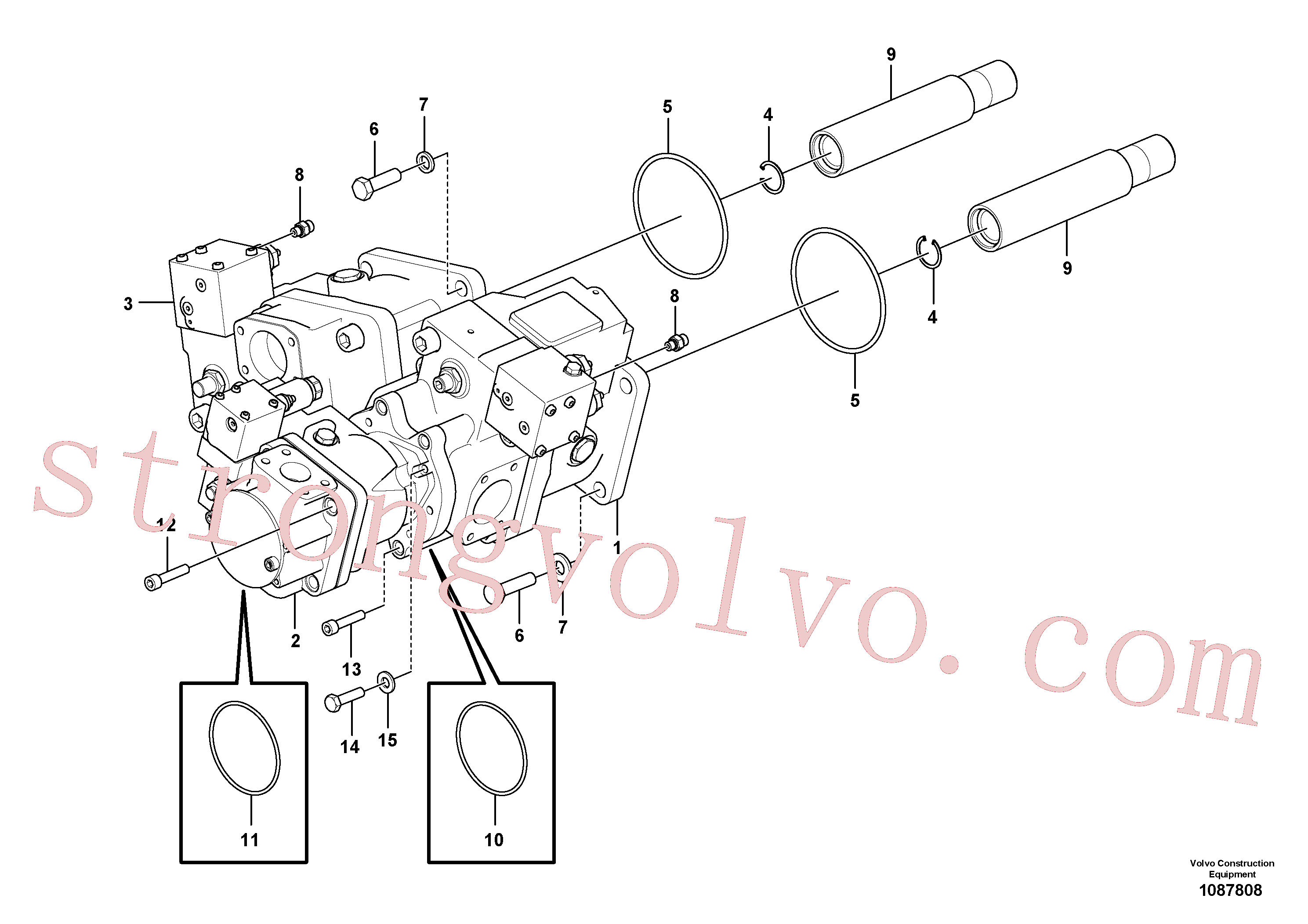 VOE13963314 Volvo Bomba hidráulica com acessórios(1087808 Montagem)